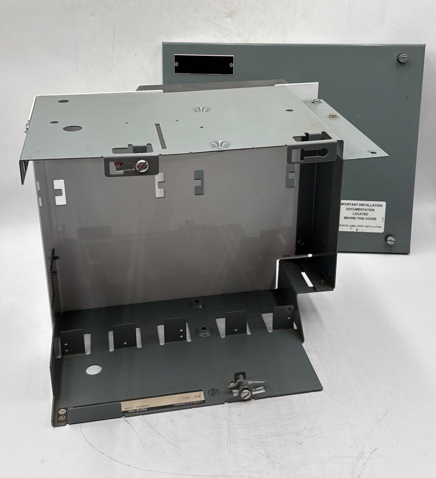 Allen Bradley 2100 12in MCC Bucket Blank Shelf Empty Unit Insert with Door – image 1