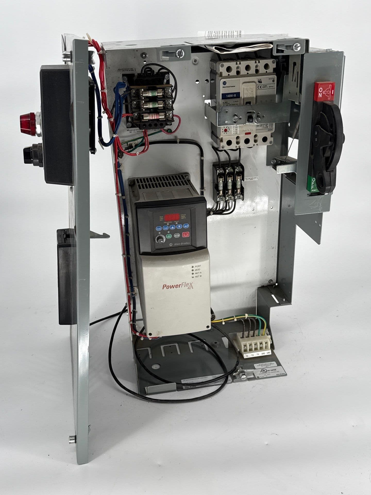 Allen Bradley 2100 26" 30A MCC Combo Bucket 7.5HP Powerflex 40 AC Drive – image 1