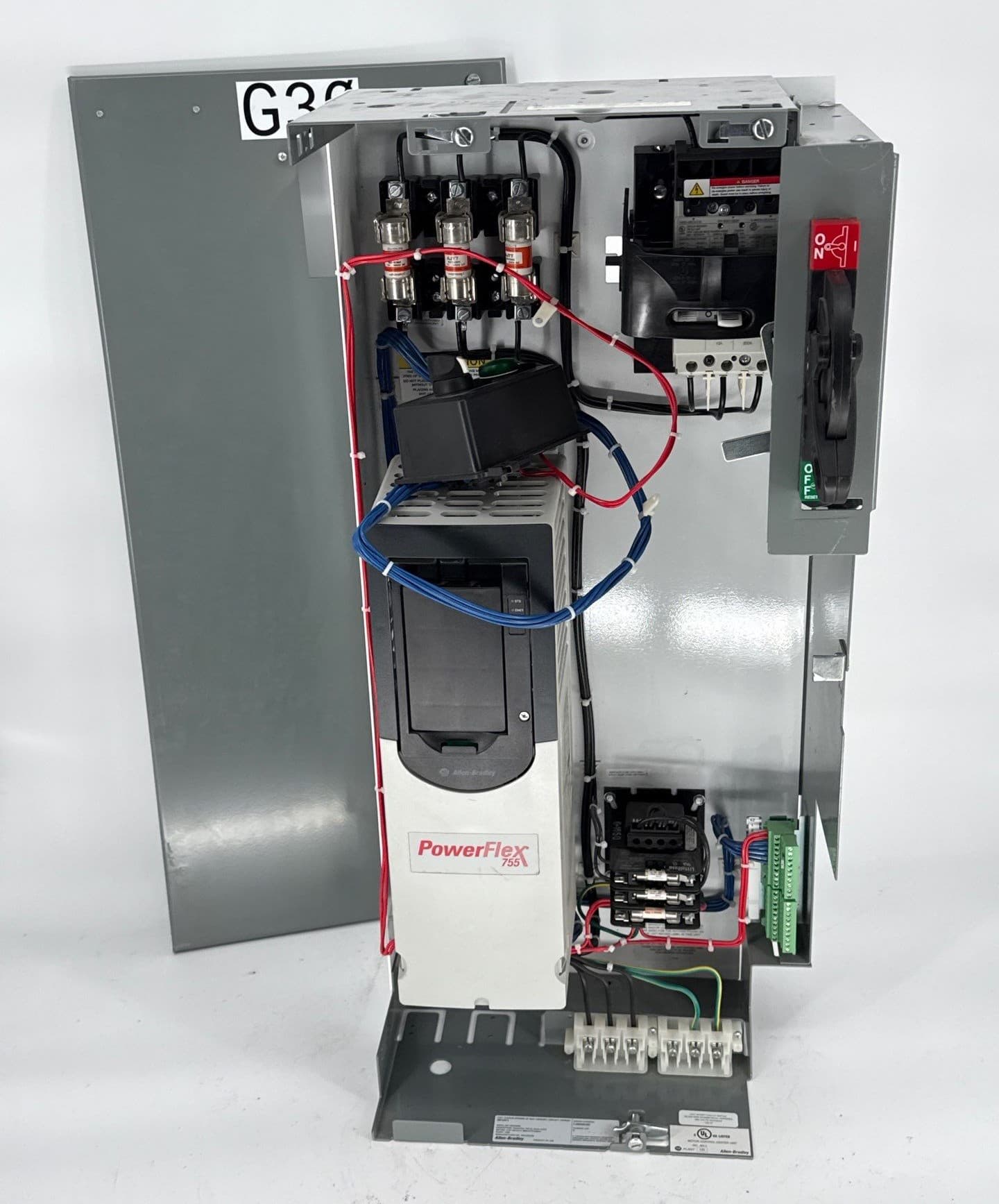 Allen Bradley 2100 32" 15A Combo MCC Bucket 3HP Powerflex 755 AC Drive – image 1