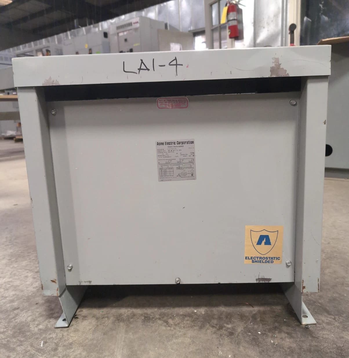 45KVA ACME Electric T-1A-53313-3S Transformer Pri 480V Sec 208/120V 3PH 60Hz
