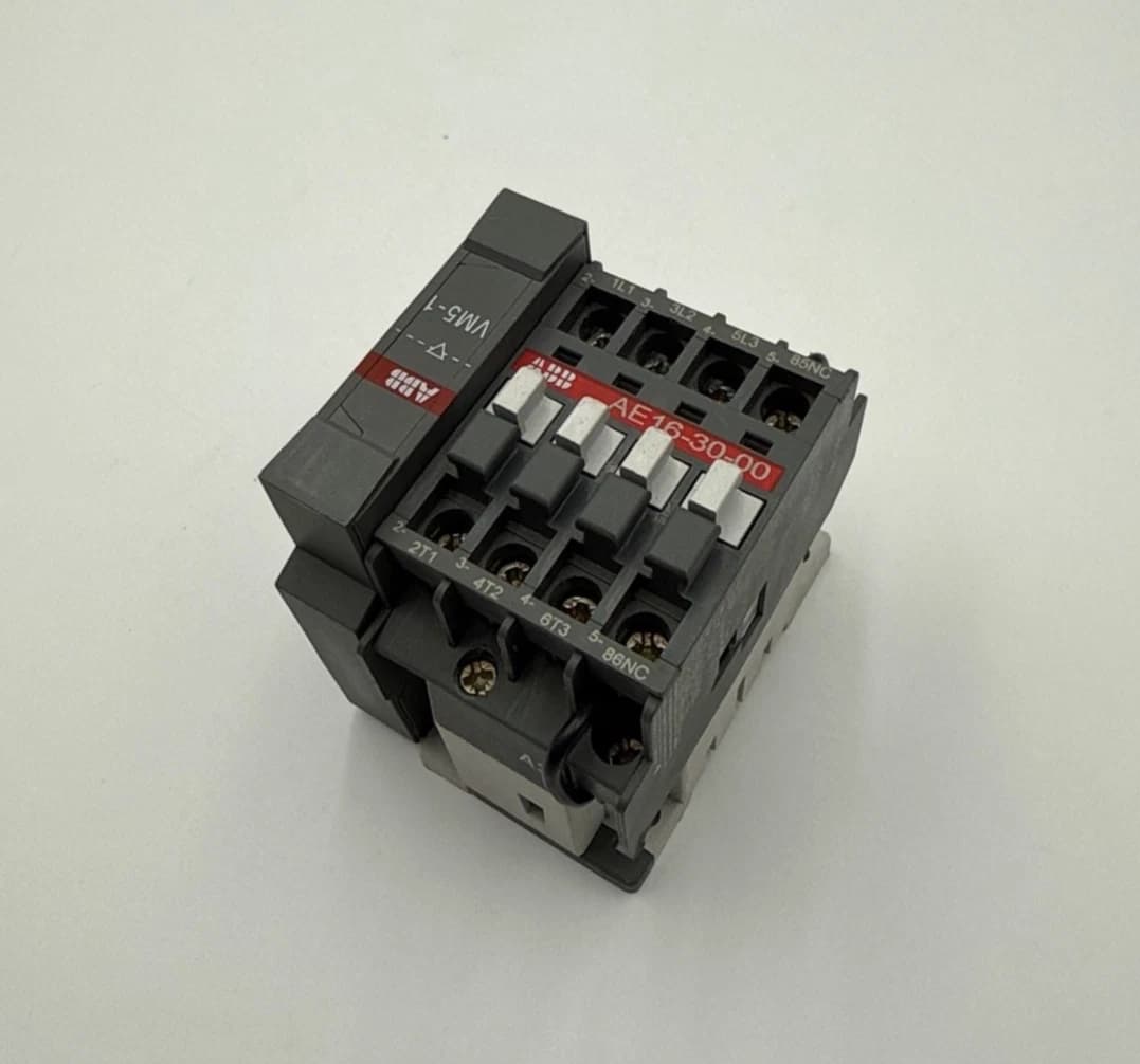 ABB AE16-30-00 Contactor 30A 3P 600V 3PH 15HP Coil 24VDC DIN Rail – image 1