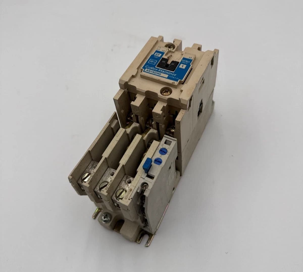 Cutler Hammer AN16DN0 Starter NEMA Size 1 27A 3P Coil 440/480V Overload C306GN3
