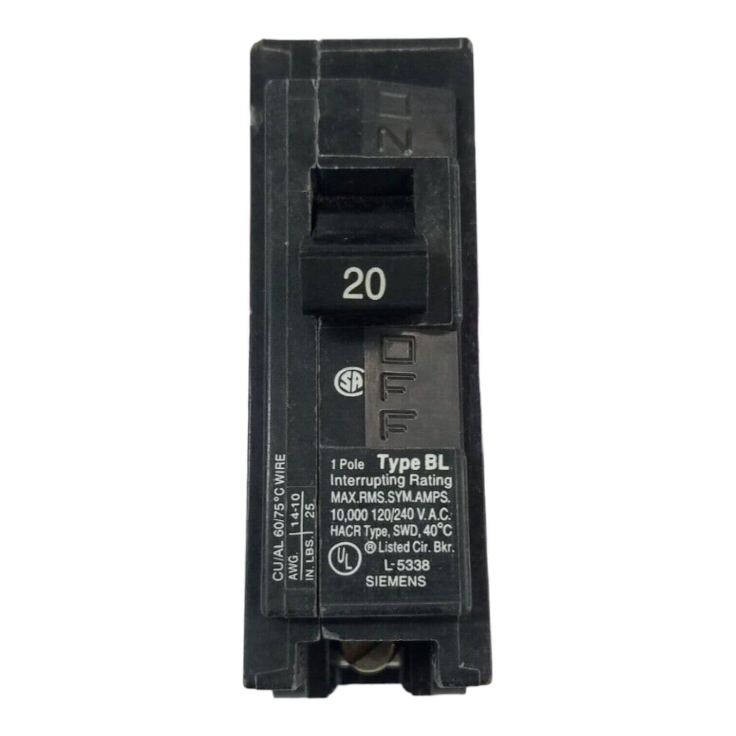Siemens B120 Circuit Breaker — image 1 of 6