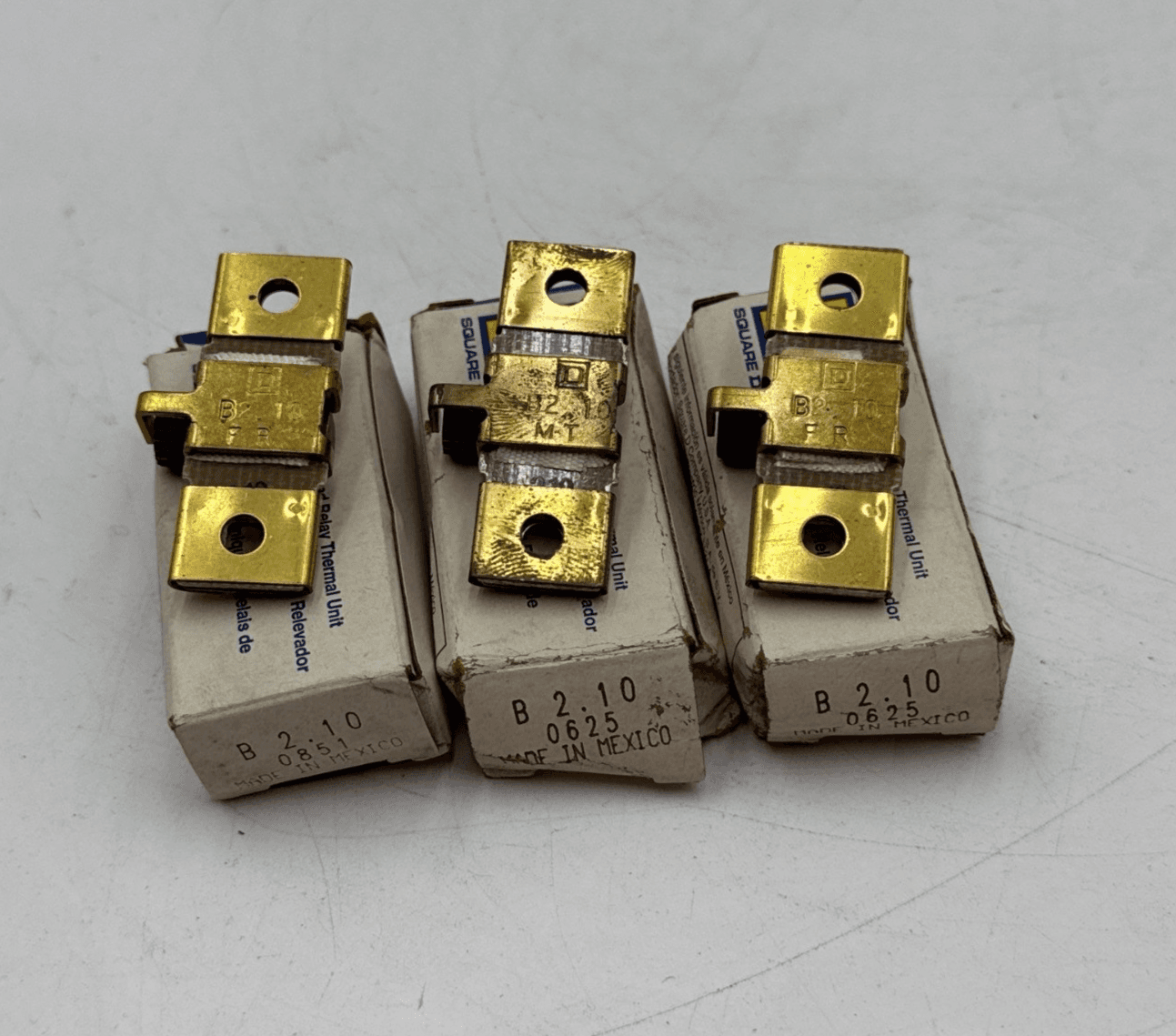 3PC Lot Square D B2.10 Thermal Overload Relay Heater Element Unit B210 3 Piece – image 1