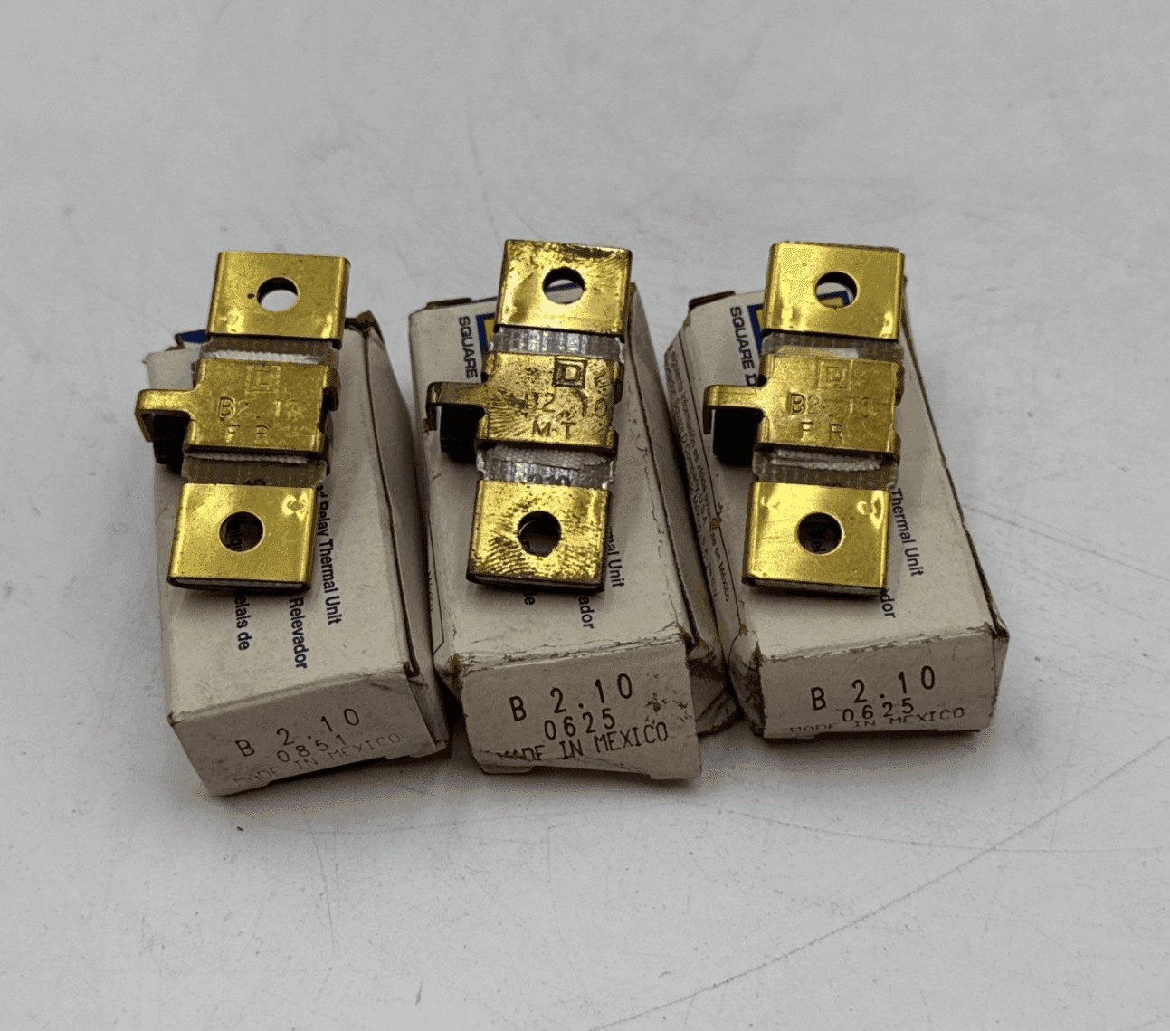 3PC Lot Square D B2.10 Thermal Overload Relay Heater Element Unit B210 3 Piece