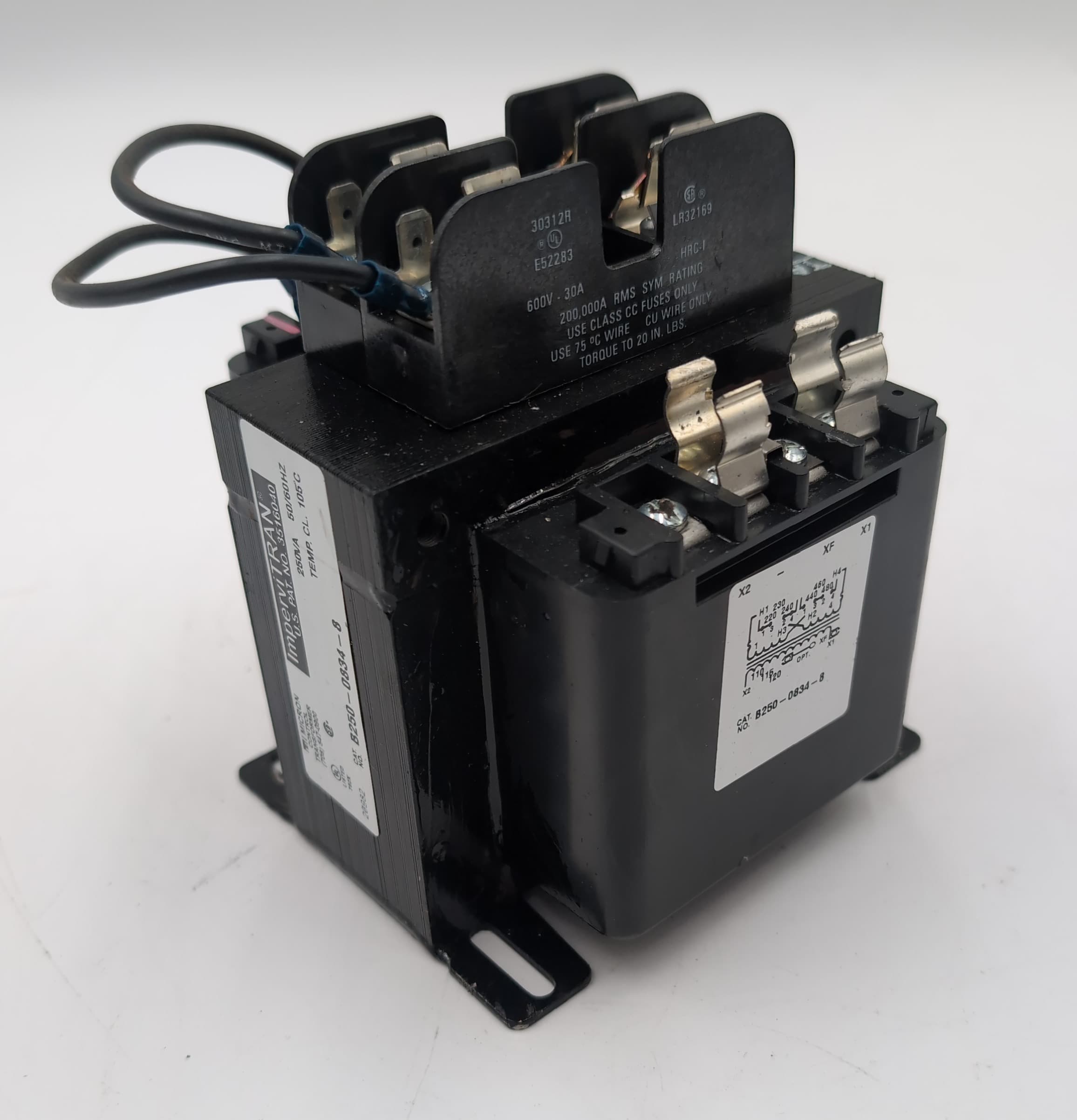 Micron B250-0834-8 ImperviTRAN Control Transformer 250VA 240/480V to 120V – image 1