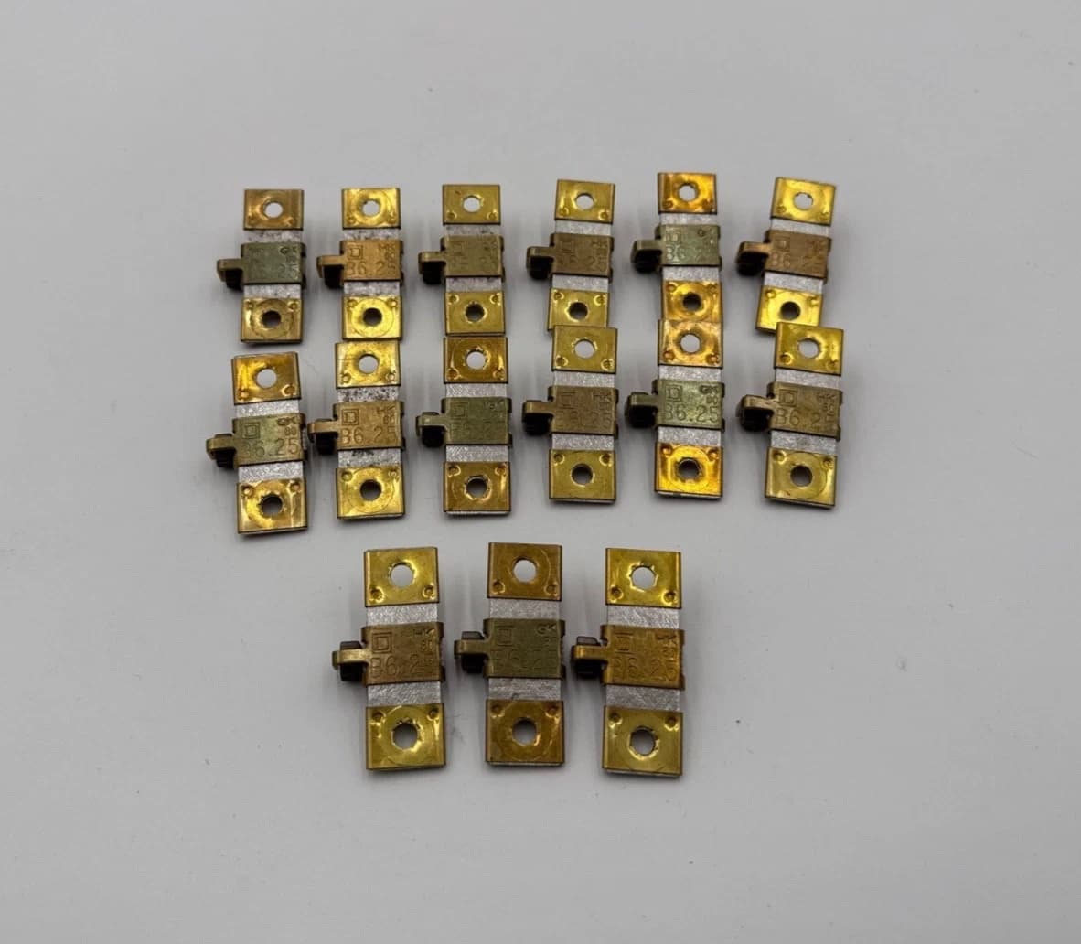 15PC Lot Sq D B6.25 Thermal Unit Overload Relay Heater NEMA 00-01 3.98-4.89 Amp – image 1