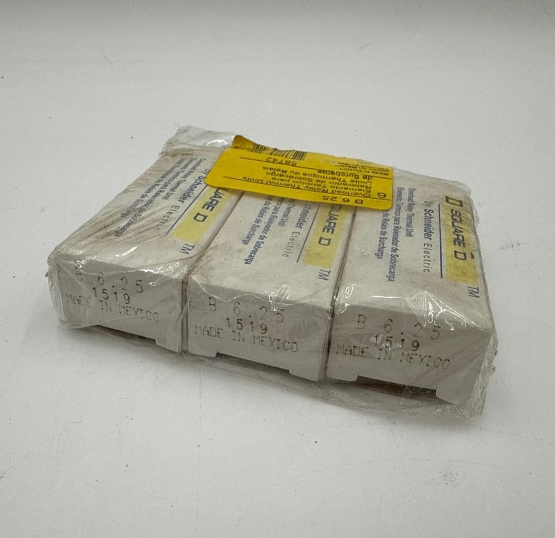 3PC Lot Square D B6.25 Thermal Overload Relay Heater Element B625 3.98-4.89 Amp – image 1