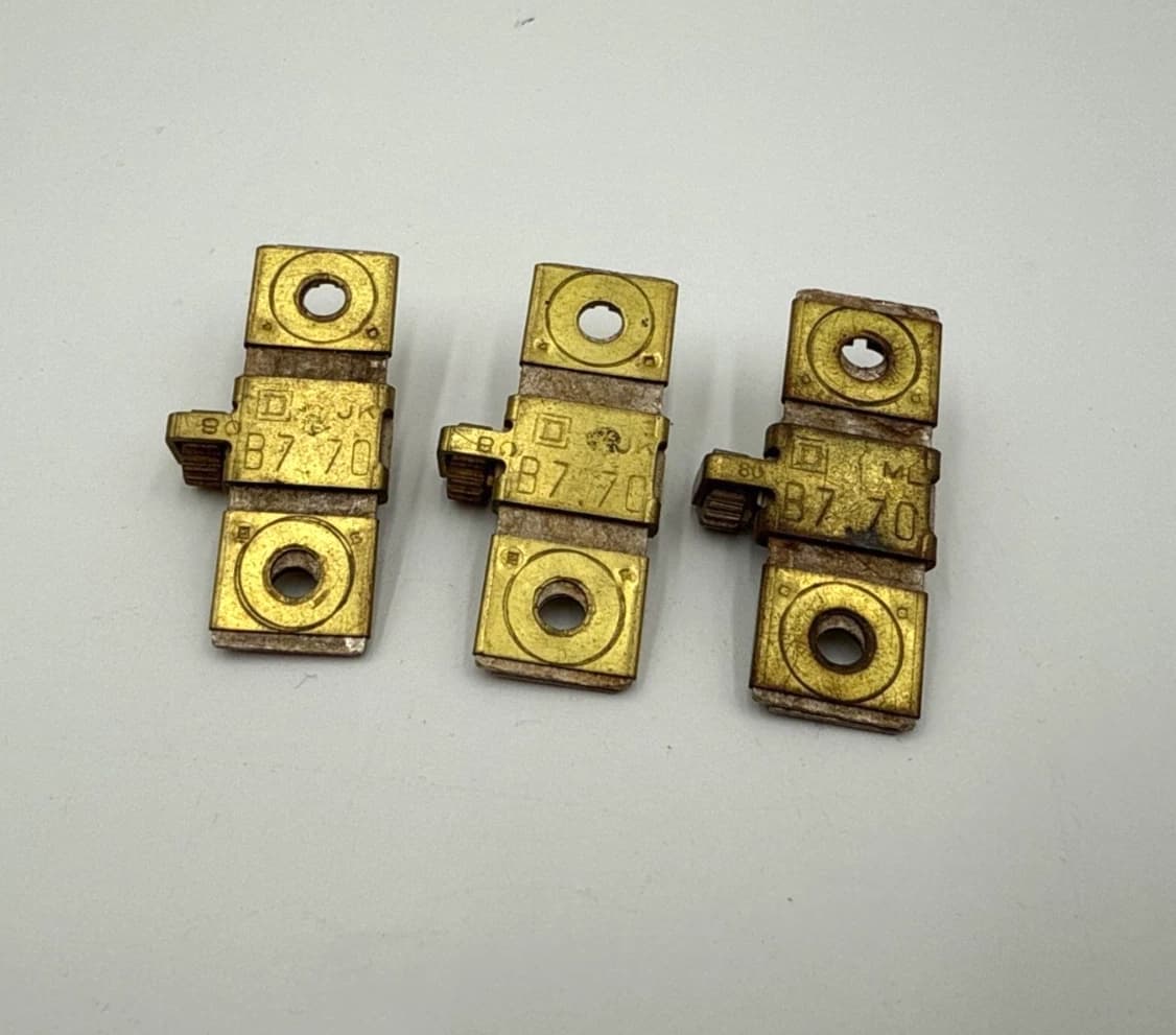 3PC Lot Square D B7.70 Thermal Overload Heater Element Unit B770 5.3-5.73 Amp – image 1
