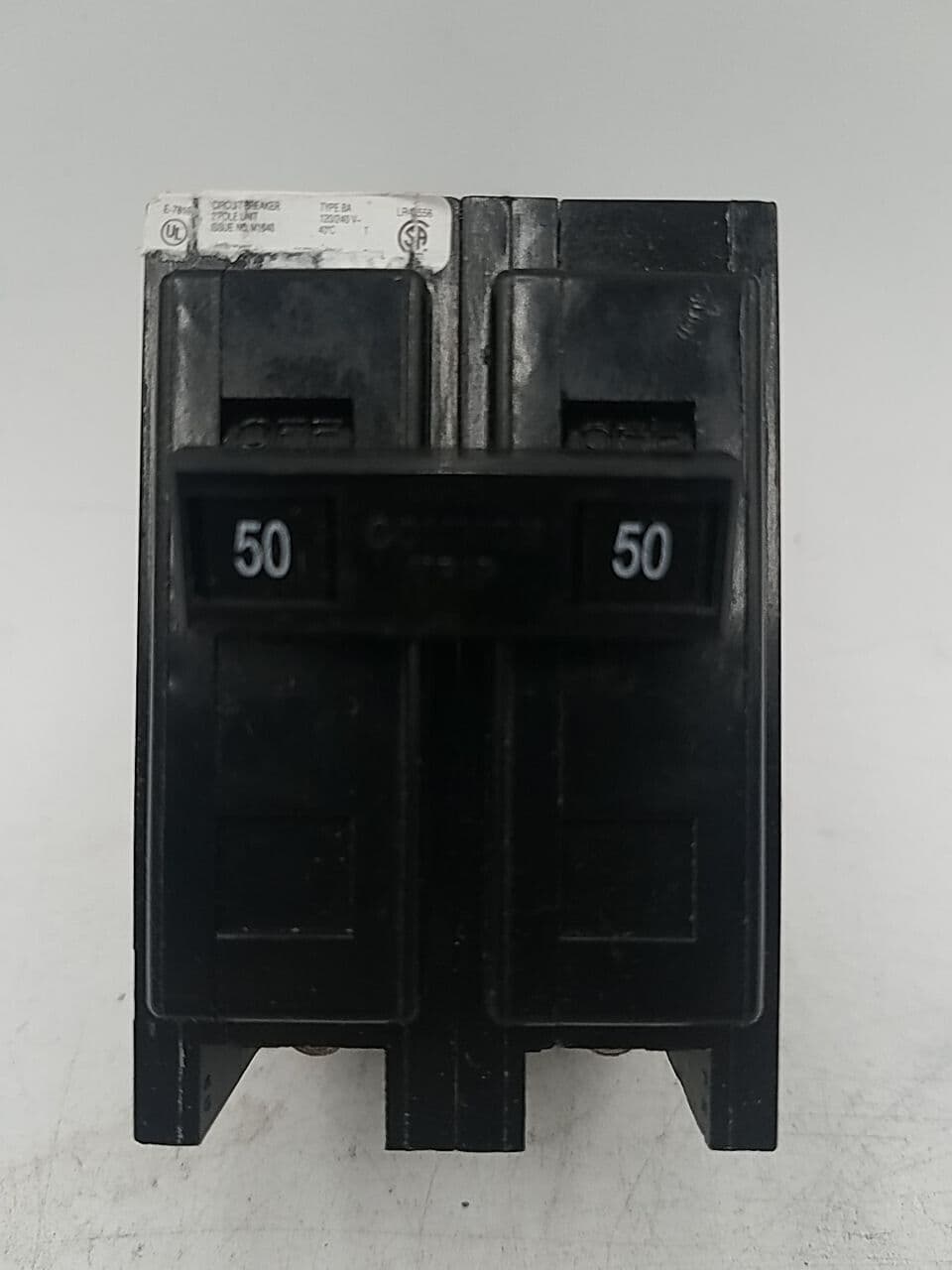 Cutler-Hammer BAB2050 Circuit Breaker 50A 240/120V 2 Pole – image 1