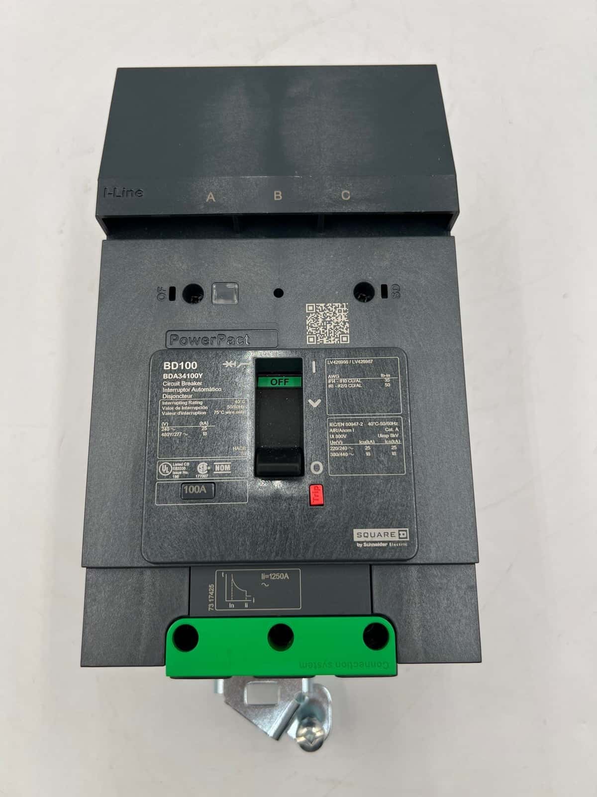 Square D BDA34100Y Circuit Breaker — image 1 of 6