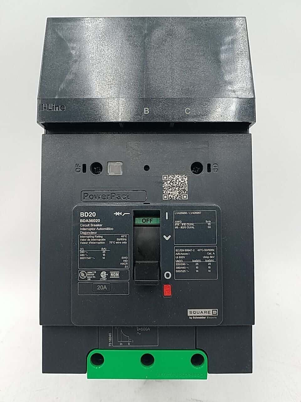 Square D BDA36020 Circuit Breaker — image 1 of 7