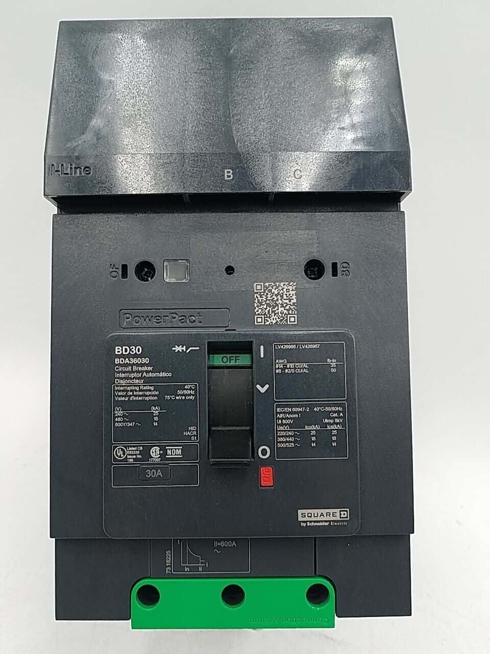 Square D BDA36030 Circuit Breaker — image 1 of 7