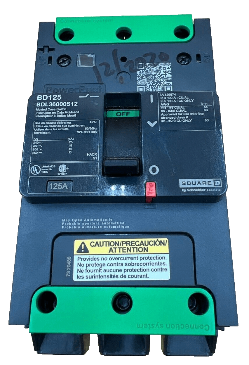 Square D BDL36000S12 Circuit Breaker — image 1 of 6