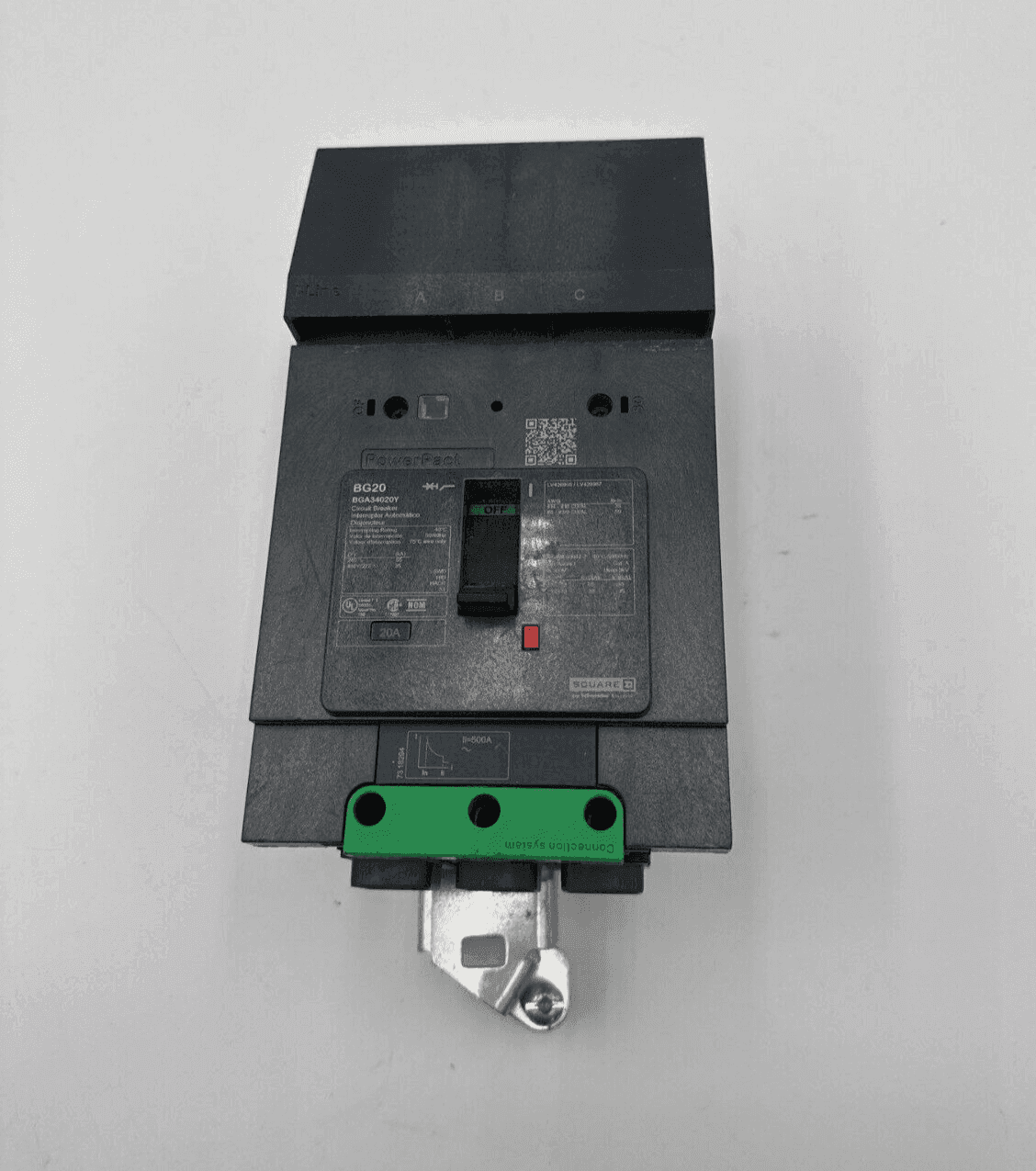 Square D BGA34020Y I-Line Circuit Breaker 20A 3P 480V BGA 20 Amp 3 Pole