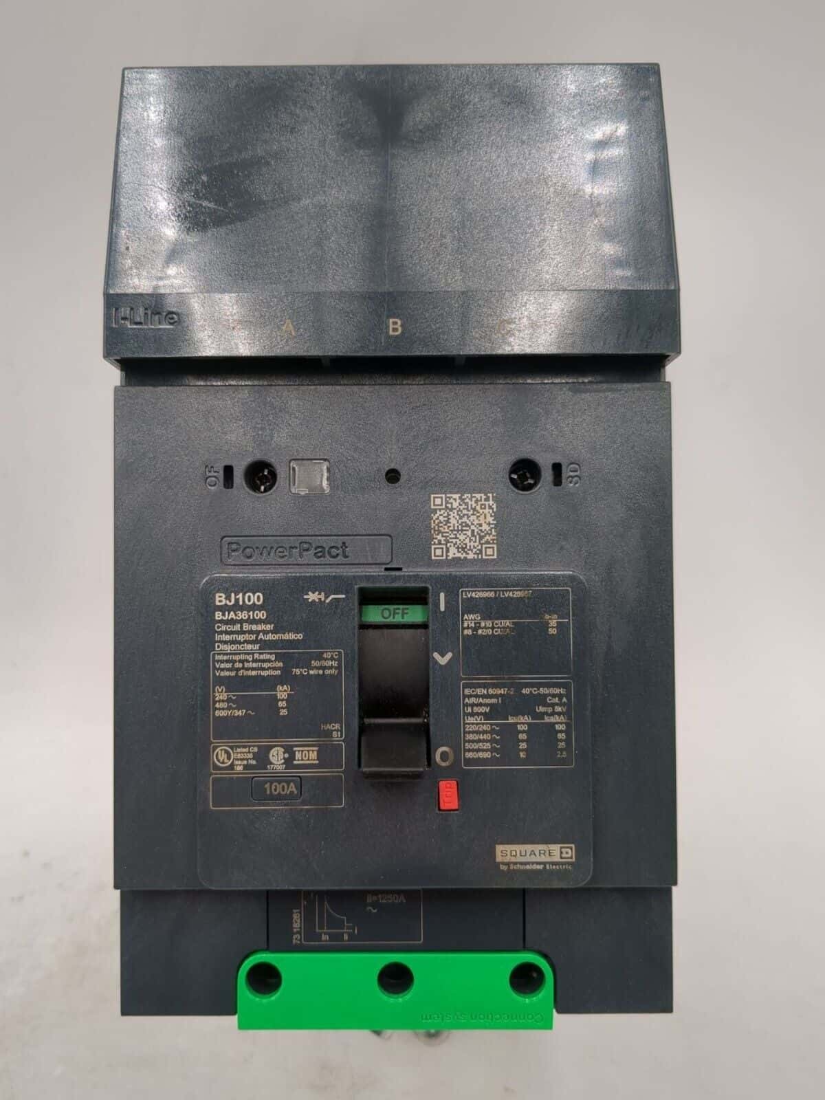Square D BJA36100 Circuit Breaker — image 1 of 9