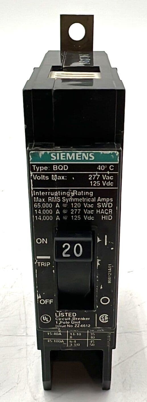Siemens BQD120 Circuit Breaker — image 1 of 6