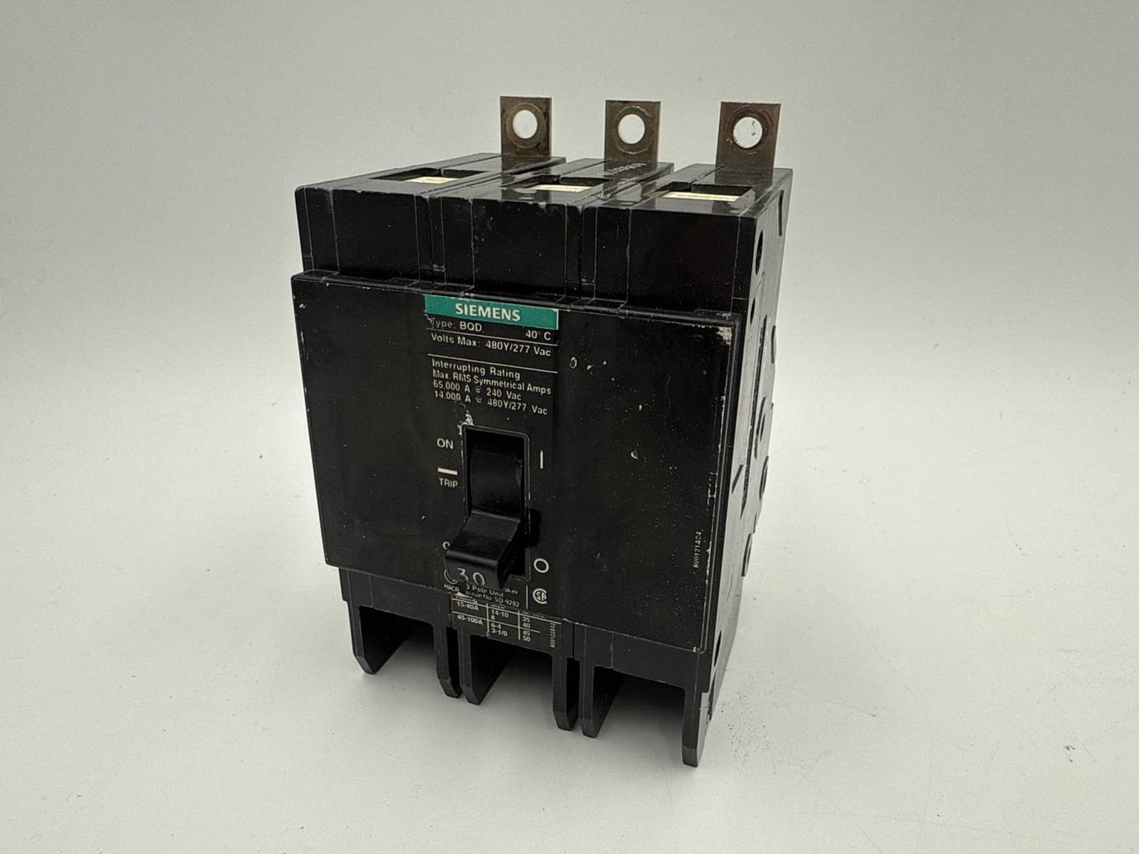 Siemens BQD330 Circuit Breaker — image 1 of 6