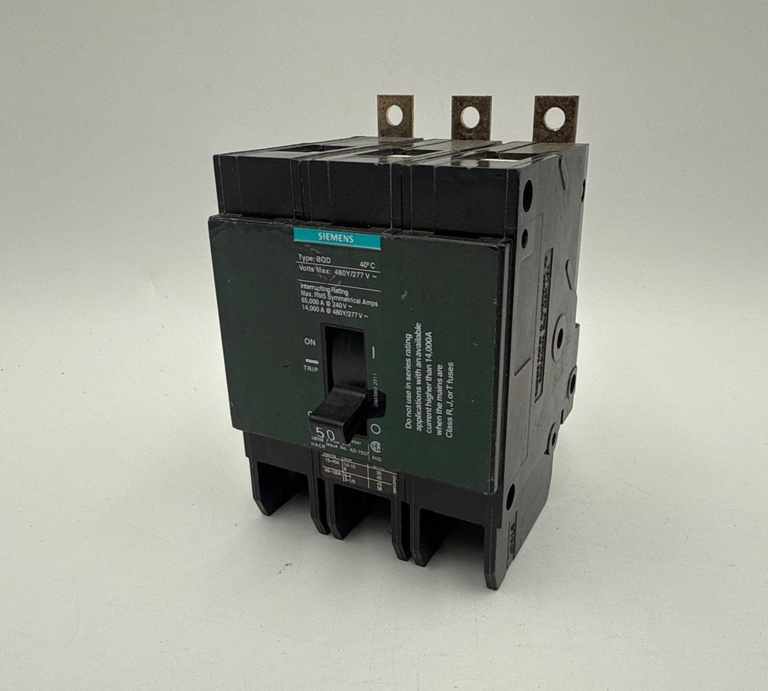 Siemens BQD350 Circuit Breaker — image 1 of 7