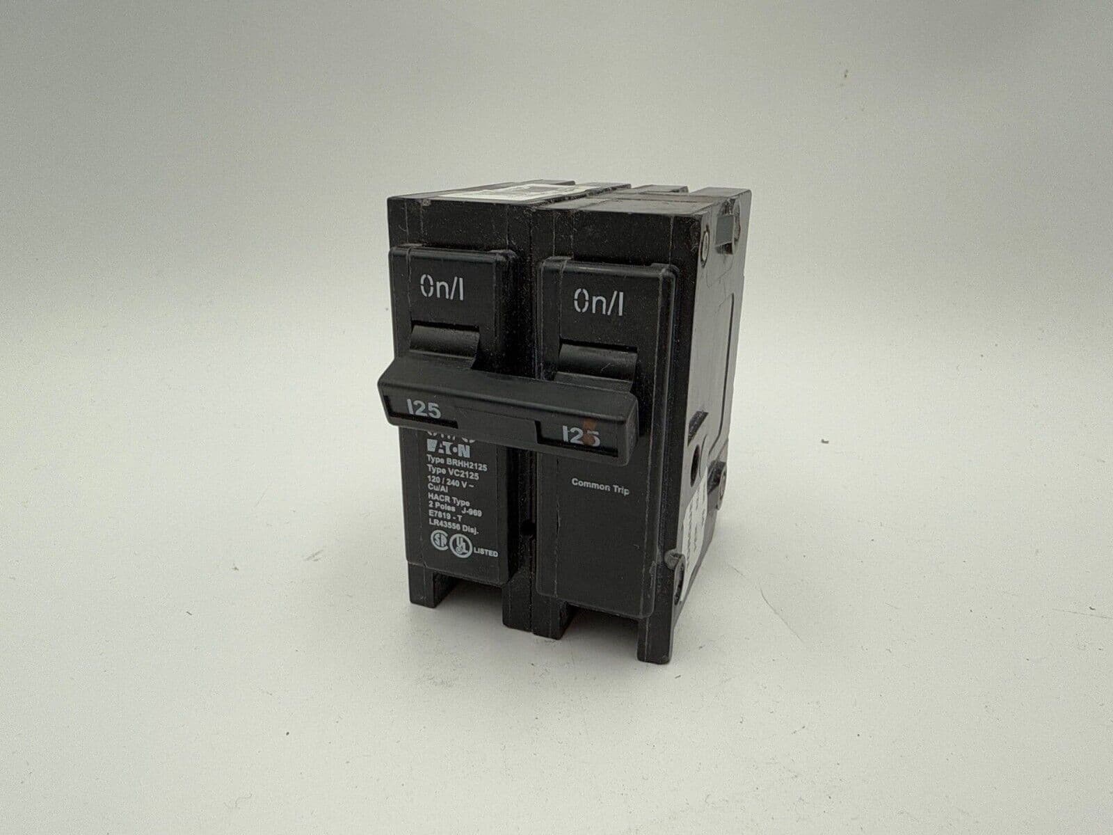 Eaton BRHH2125 Plug On Circuit Breaker 125A 2P 120/240V 1PH BRHH 125 Amp 2 Pole – image 1
