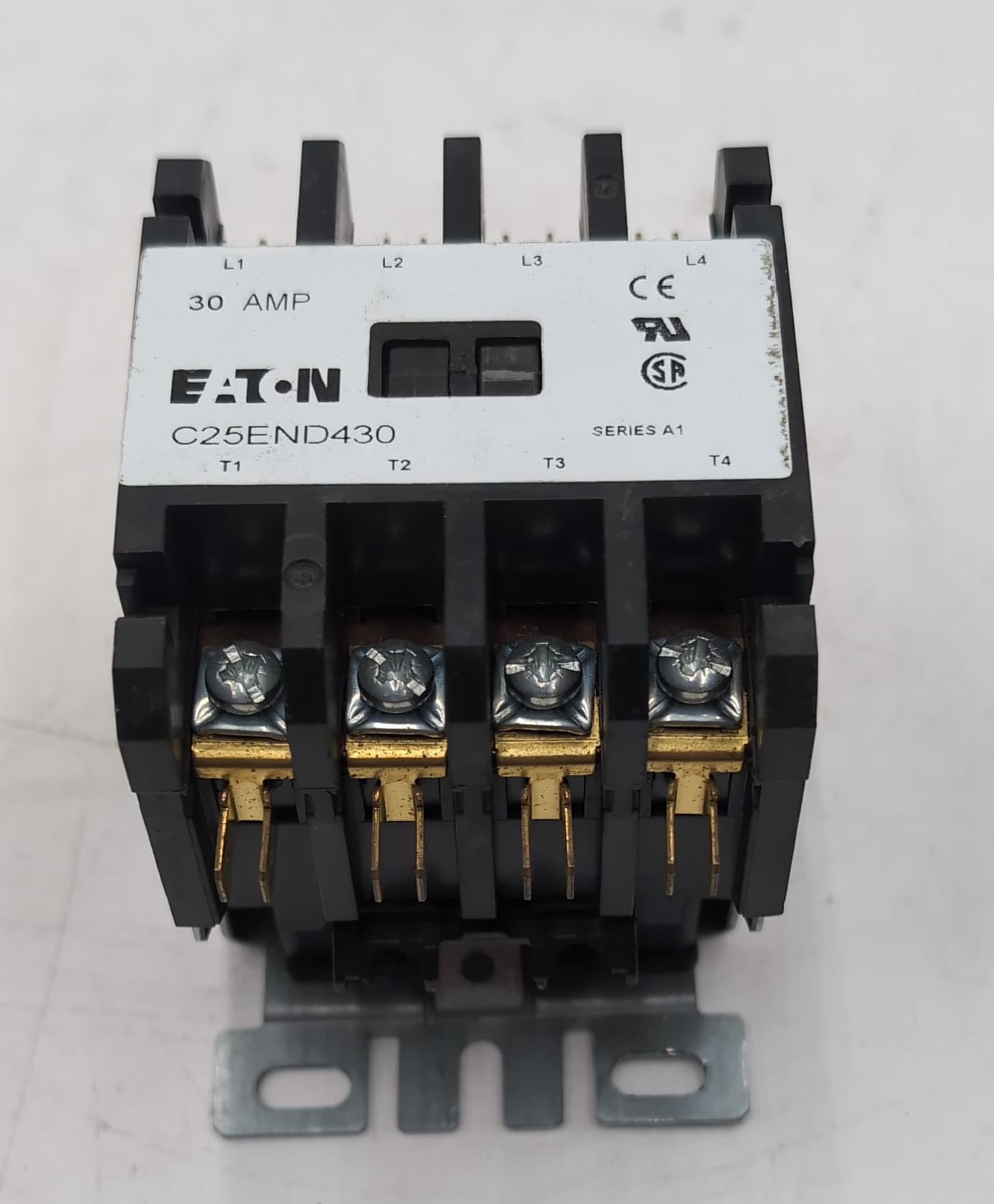 Eaton Cutler-Hammer C25END430A Definite Purpose Contactor 4 Pole 30A 120V – image 1