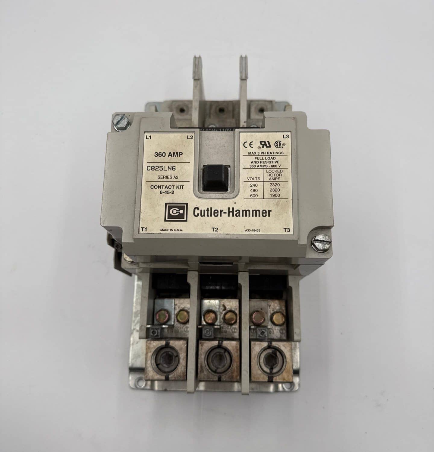 Cutler-Hammer C825LN6 Contactor — image 1 of 6