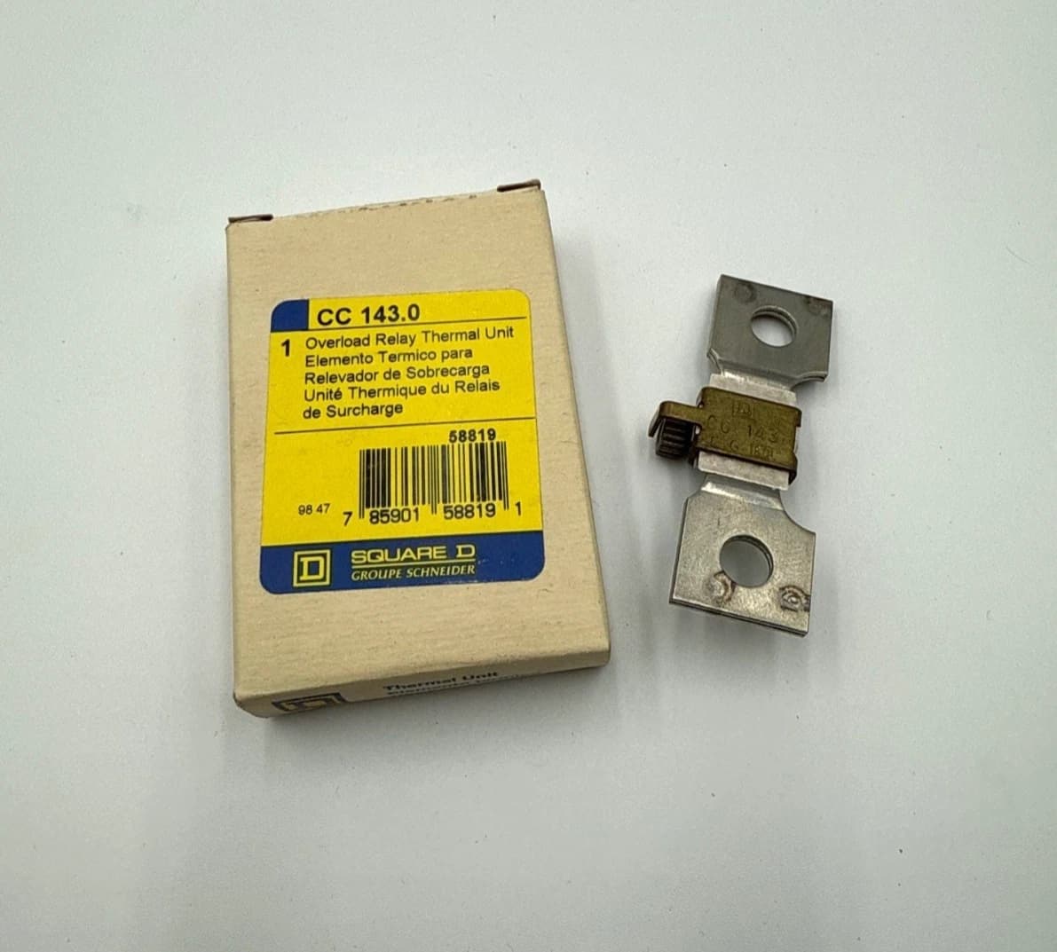 1PC Square D CC143 Thermal Overload Relay Heater Element Unit CC 143.0 New – image 1