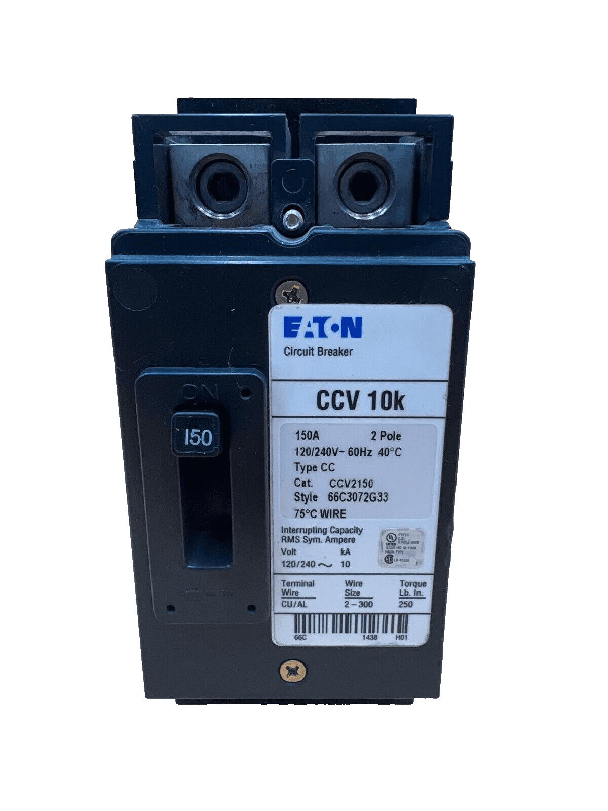 Cutler-Hammer CCV2150 Circuit Breaker — image 1 of 6