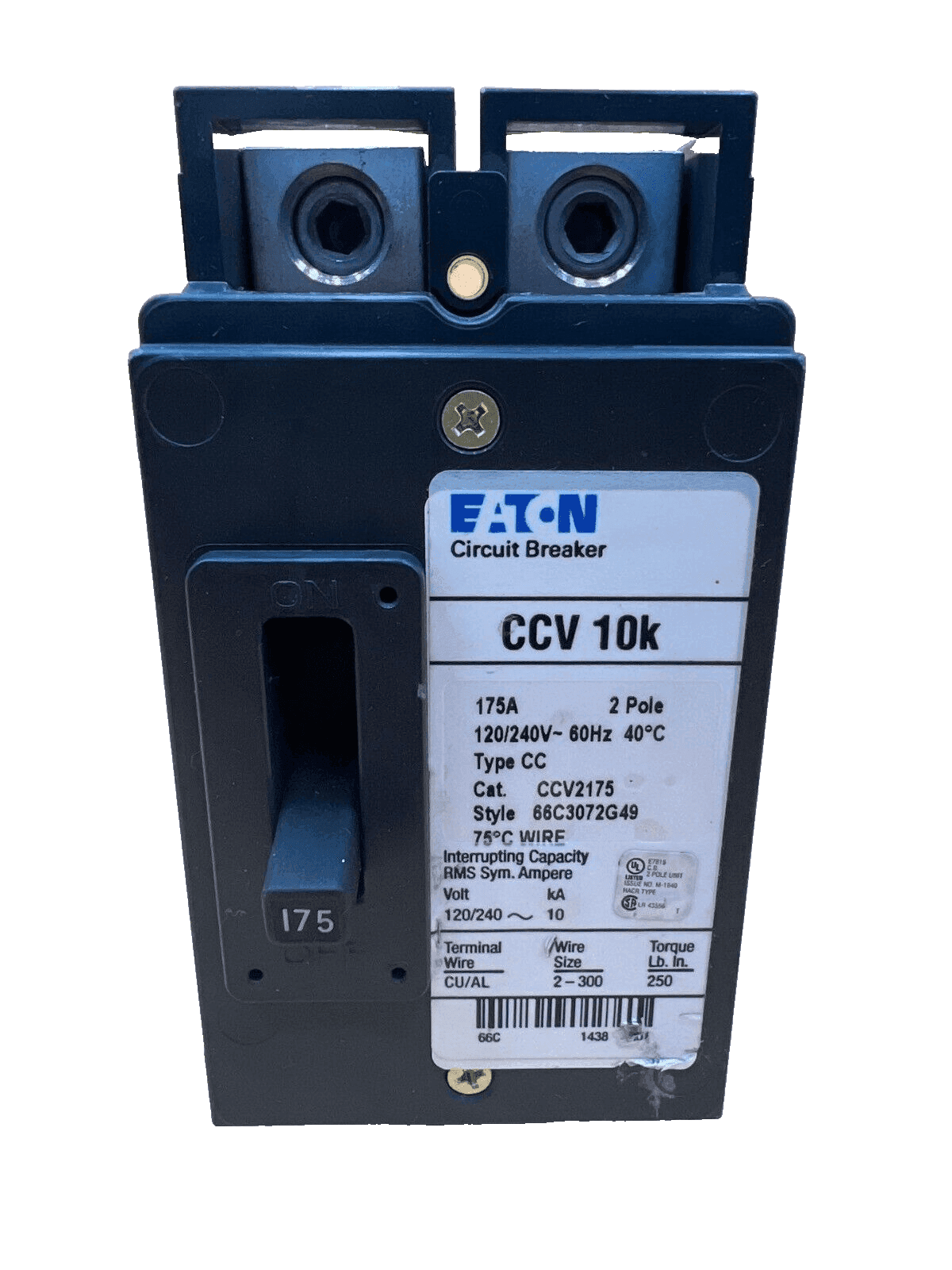 Cutler-Hammer CCV2175 Circuit Breaker — image 1 of 6