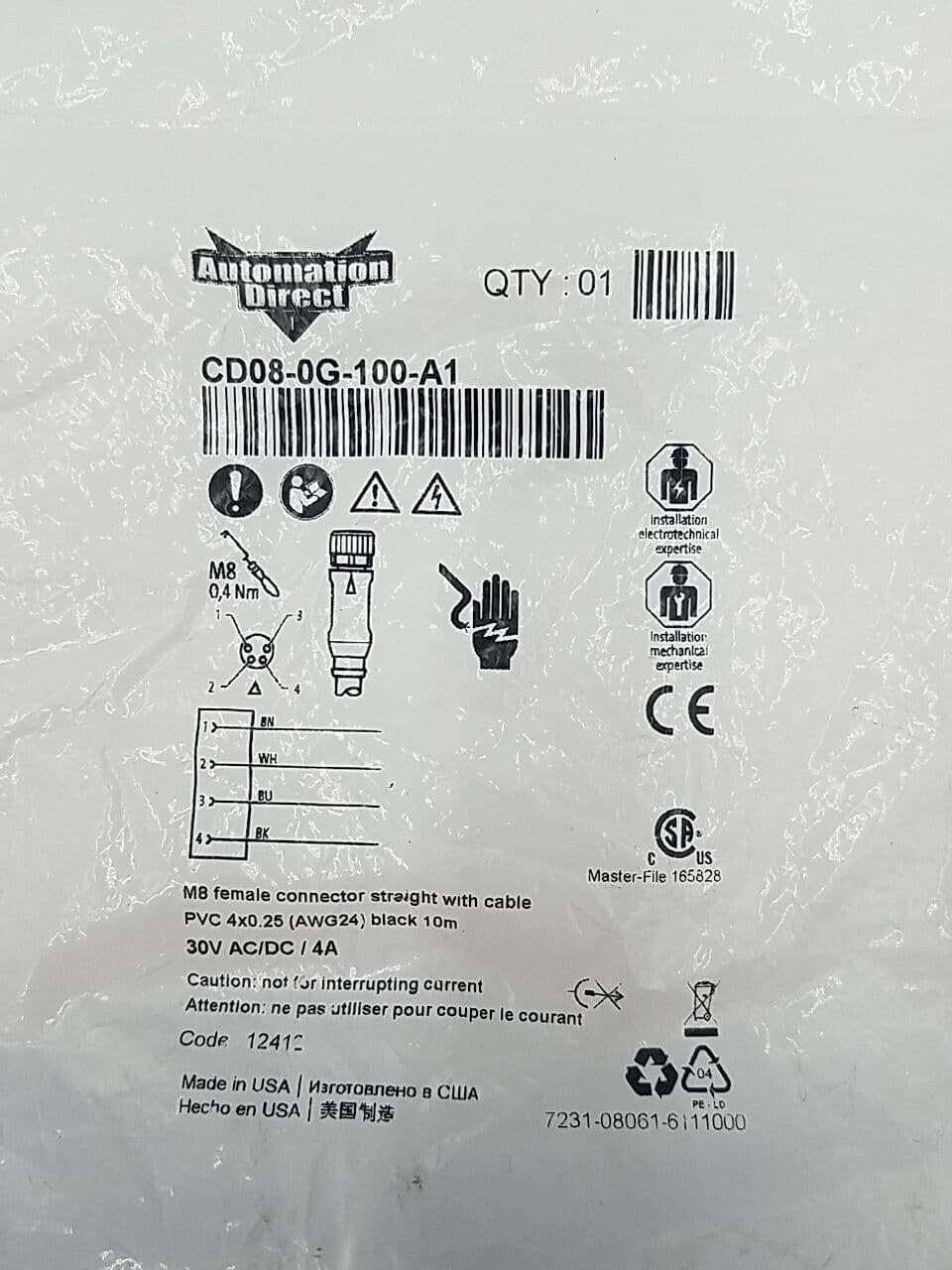 AutomationDirect CD08-0G-100-A1 Accessory — image 1 of 4