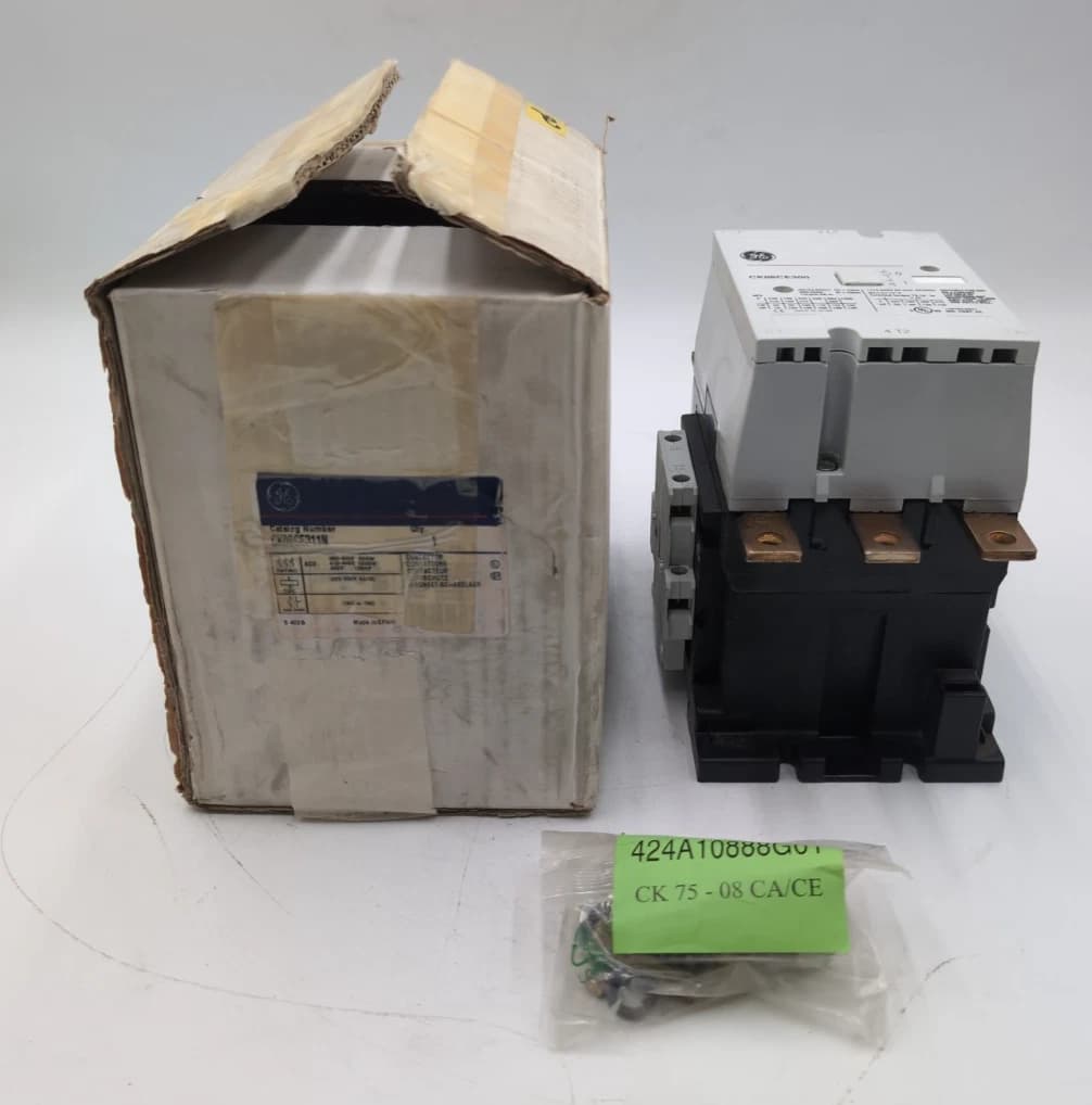 GE CK08CE311N 3 Pole Industrial Contactor 125HP at 460V NEW