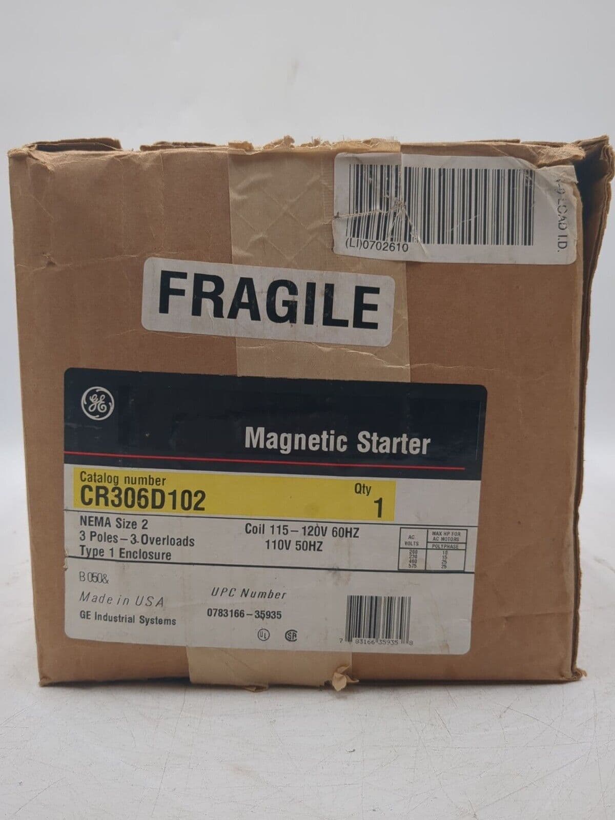 GE CR306D102 Starter — image 1 of 5