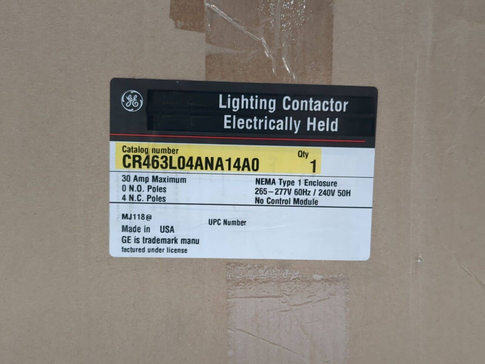 GE CR463L04ANA14A0 Contactor — image 1 of 10