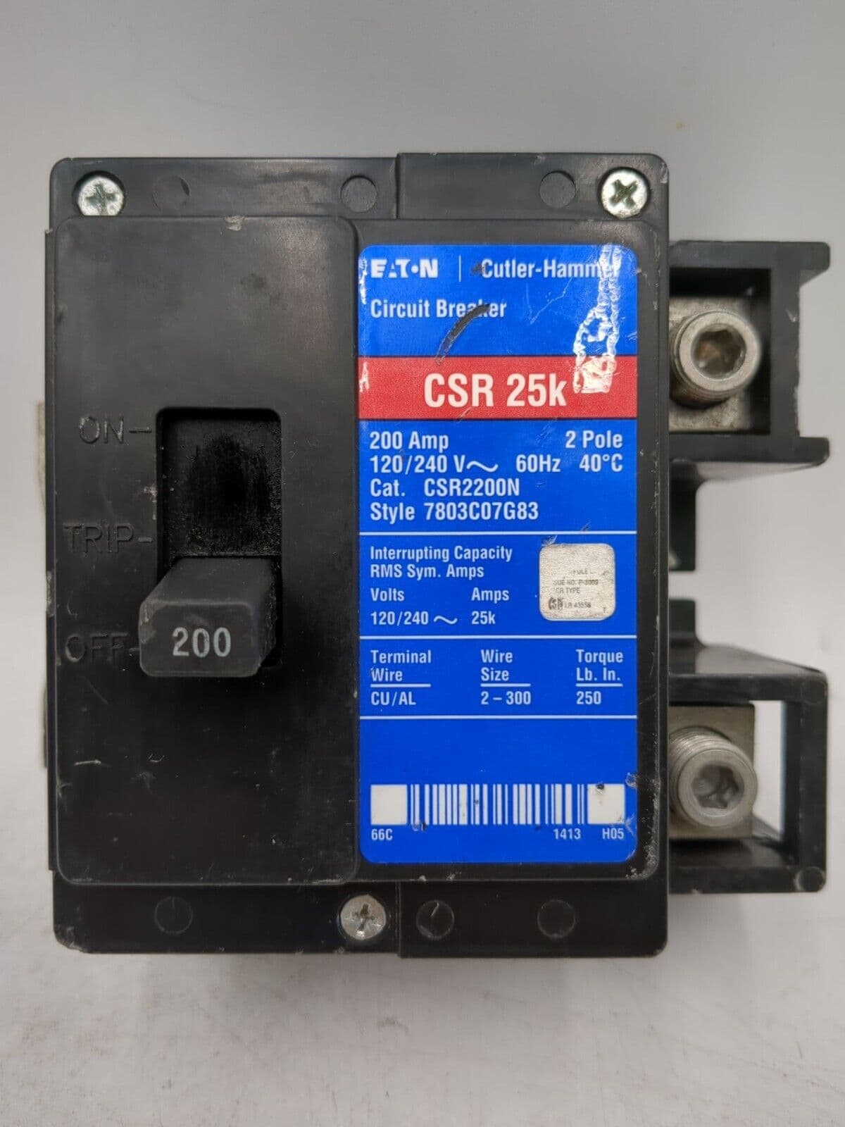 Eaton CSR2200N Circuit Breaker — image 1 of 9