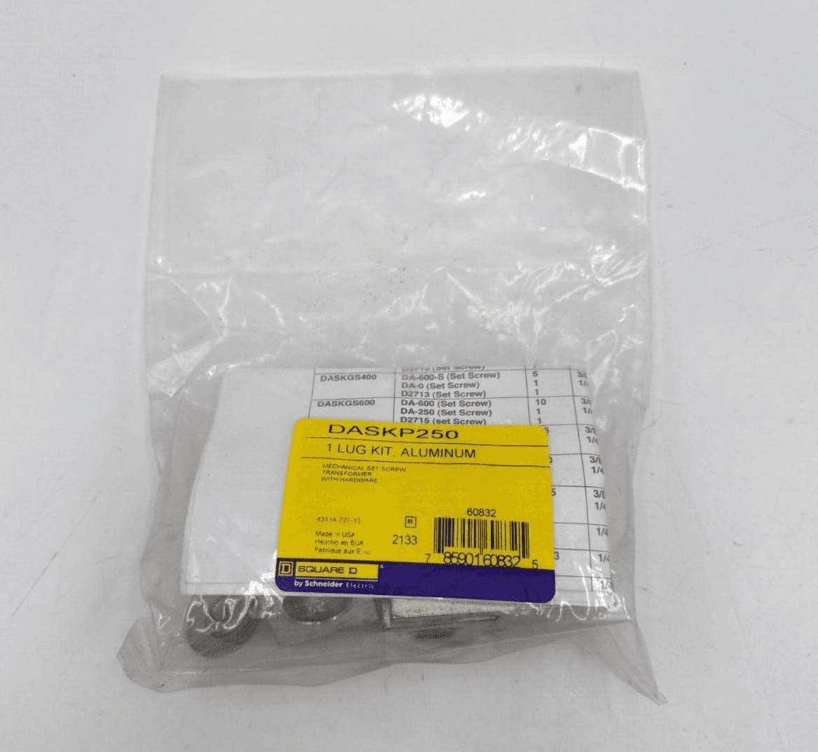 Square D DASKP250 Control Transformer — image 1 of 4