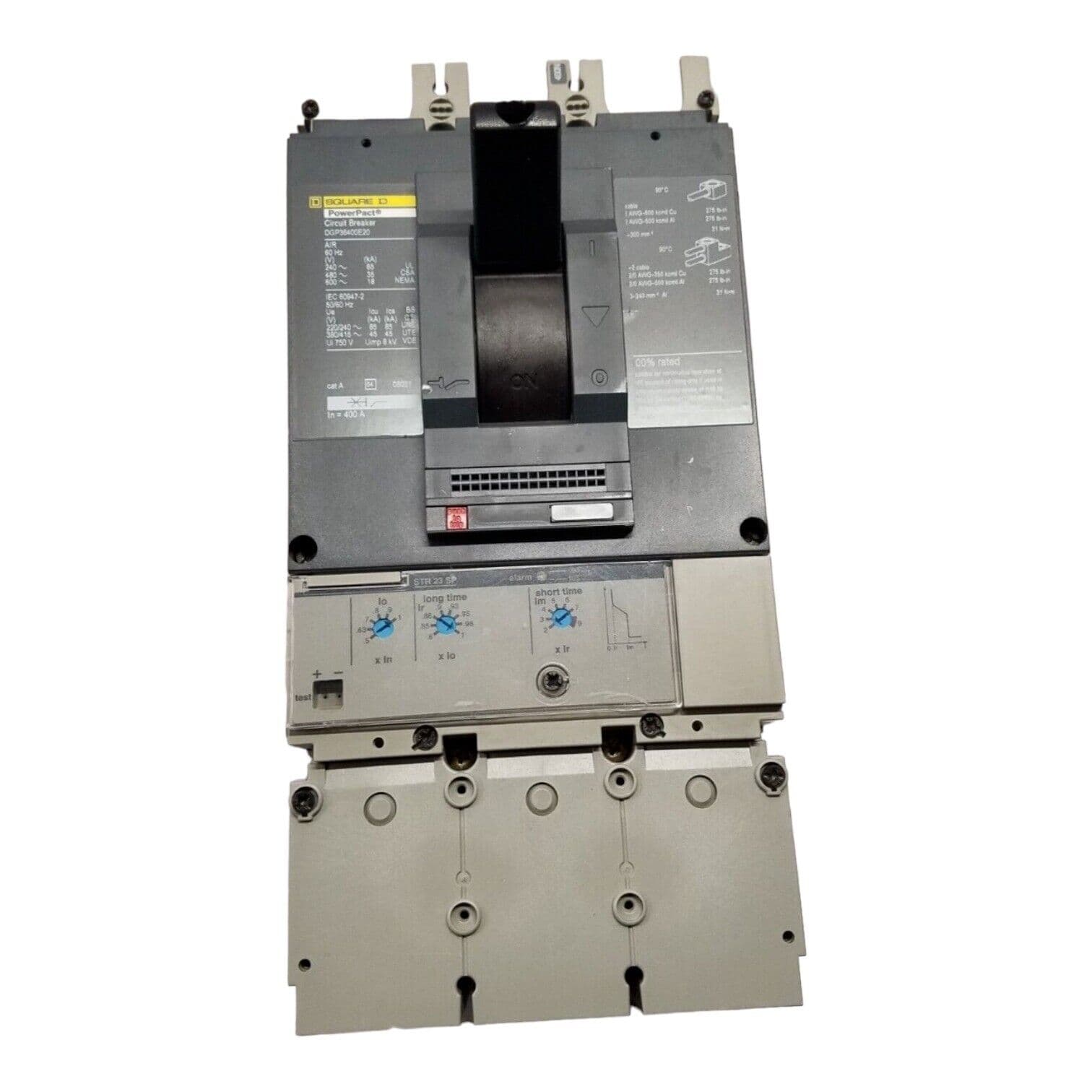 Square D DGP36400E20 Circuit Breaker 400A 3P 600V LS Trip 400 Amp 3 Pole – image 1