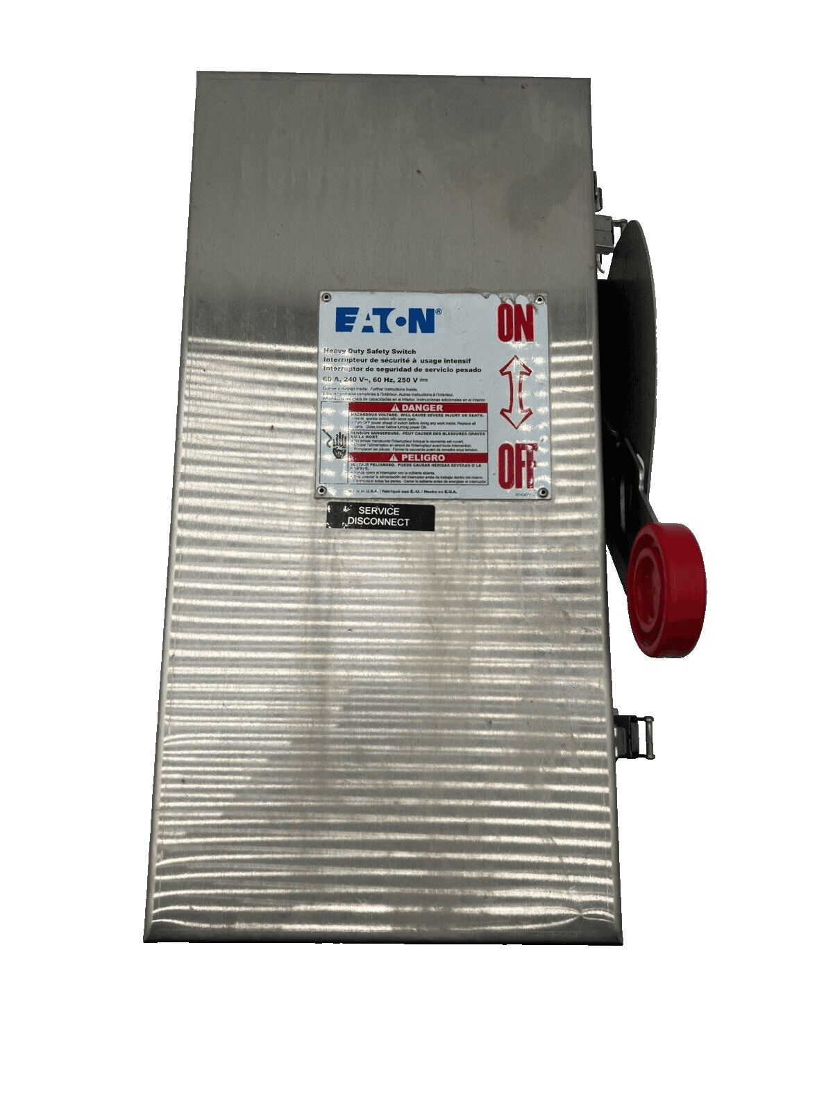 Eaton DH222NWK Disconnect 60A 2P 240V 4X Outdoor Enclosure – image 1