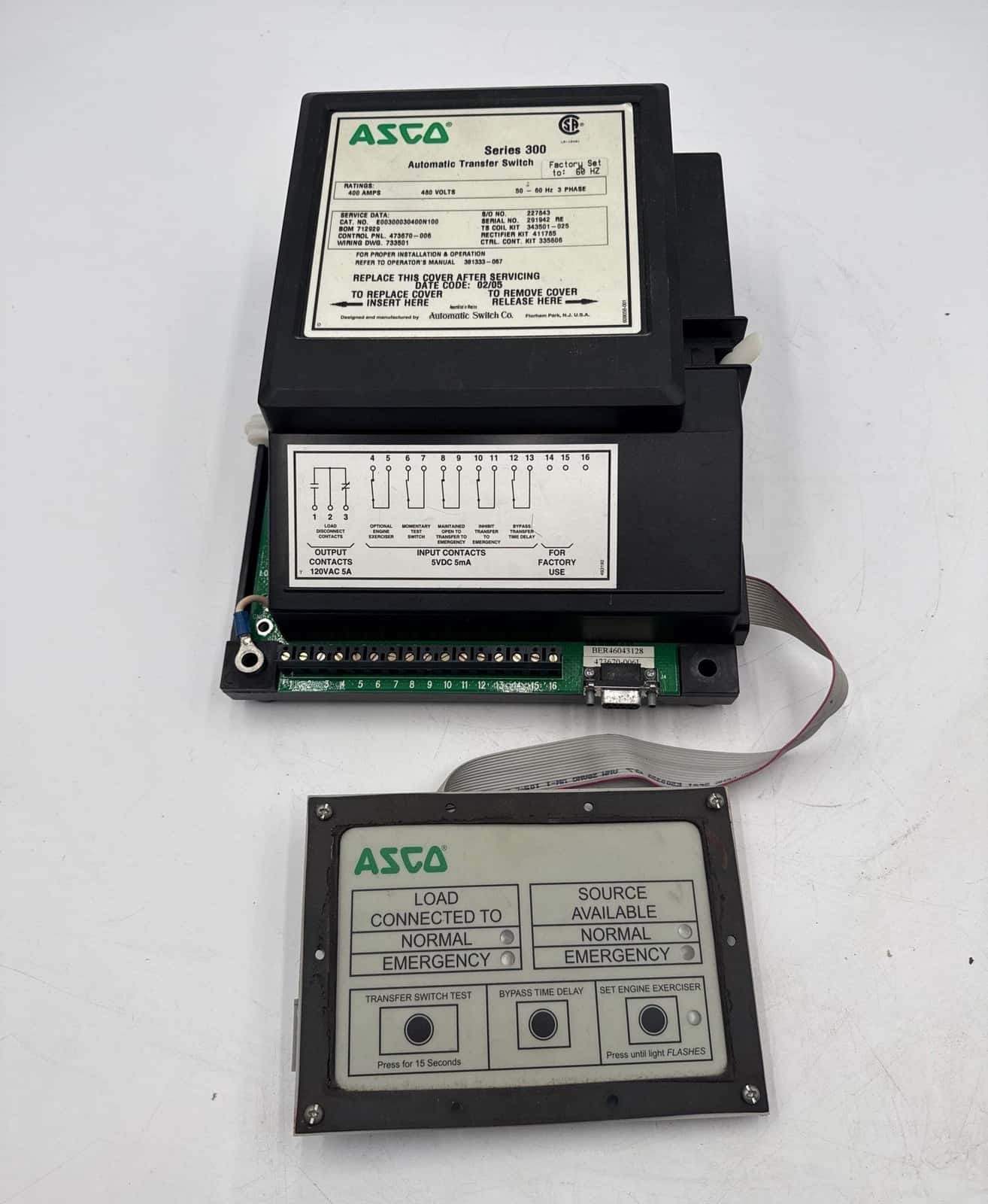 ASCO E00300030400N100 Automatic Transfer Switch — image 1 of 9