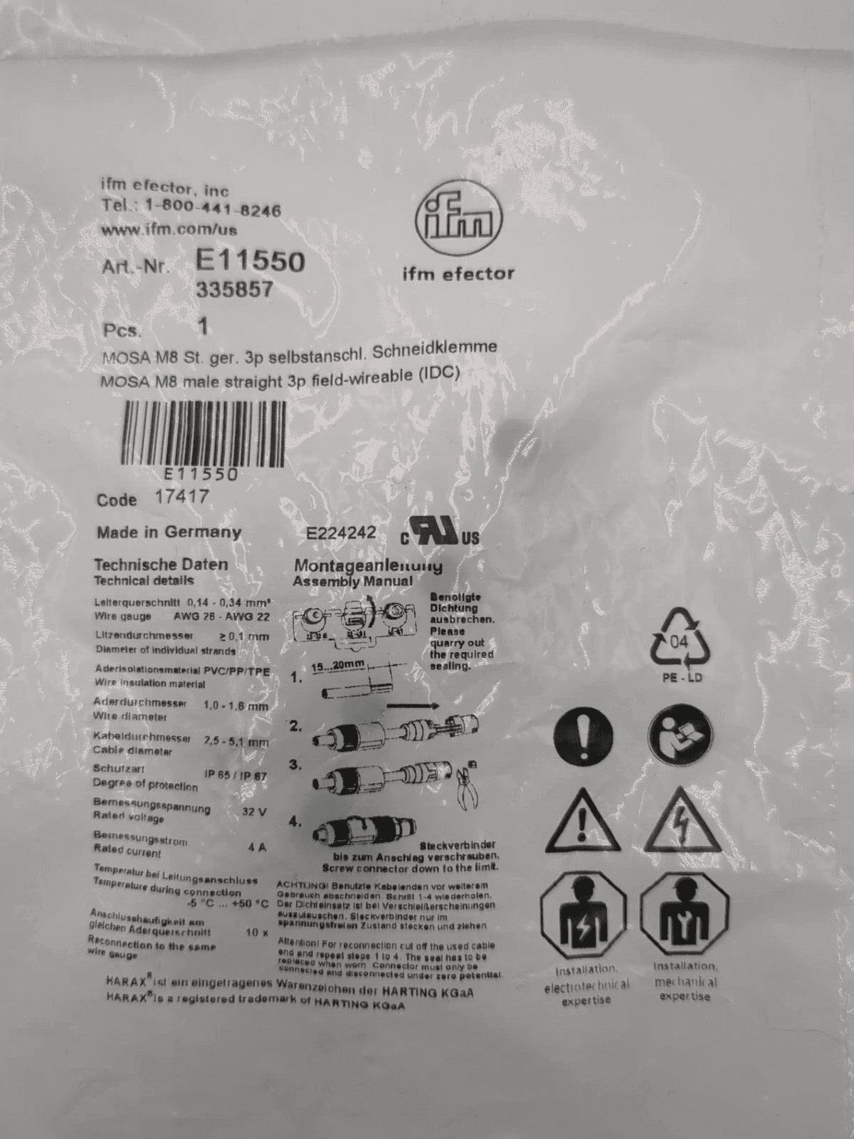 IFM E11550 Accessory — image 1 of 5