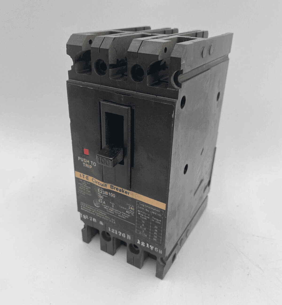 Siemens E23B100 Circuit Breaker — image 1 of 12