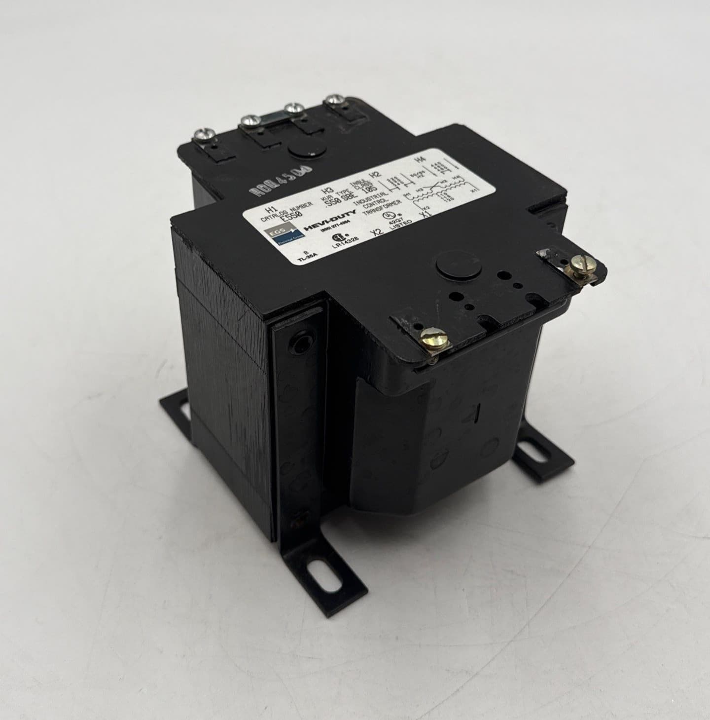 0.550kVA EGS Hevi-Duty E550 Transformer SBE Pri 240/480V Sec 120V 1PH – image 1