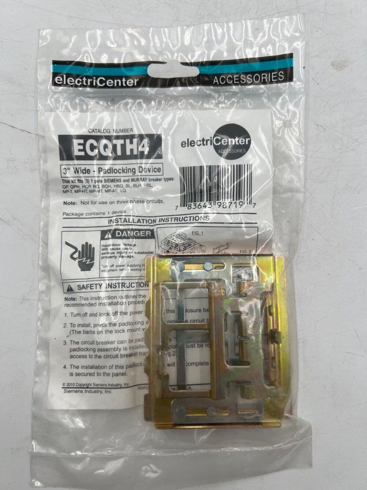Electricenter ECQTH4 Accessory