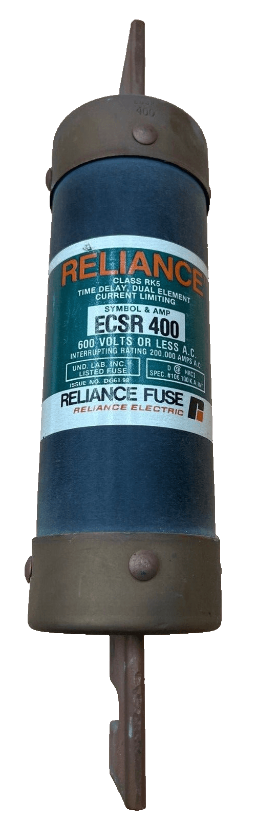 Reliance ECSR400 Fuse — image 1 of 2