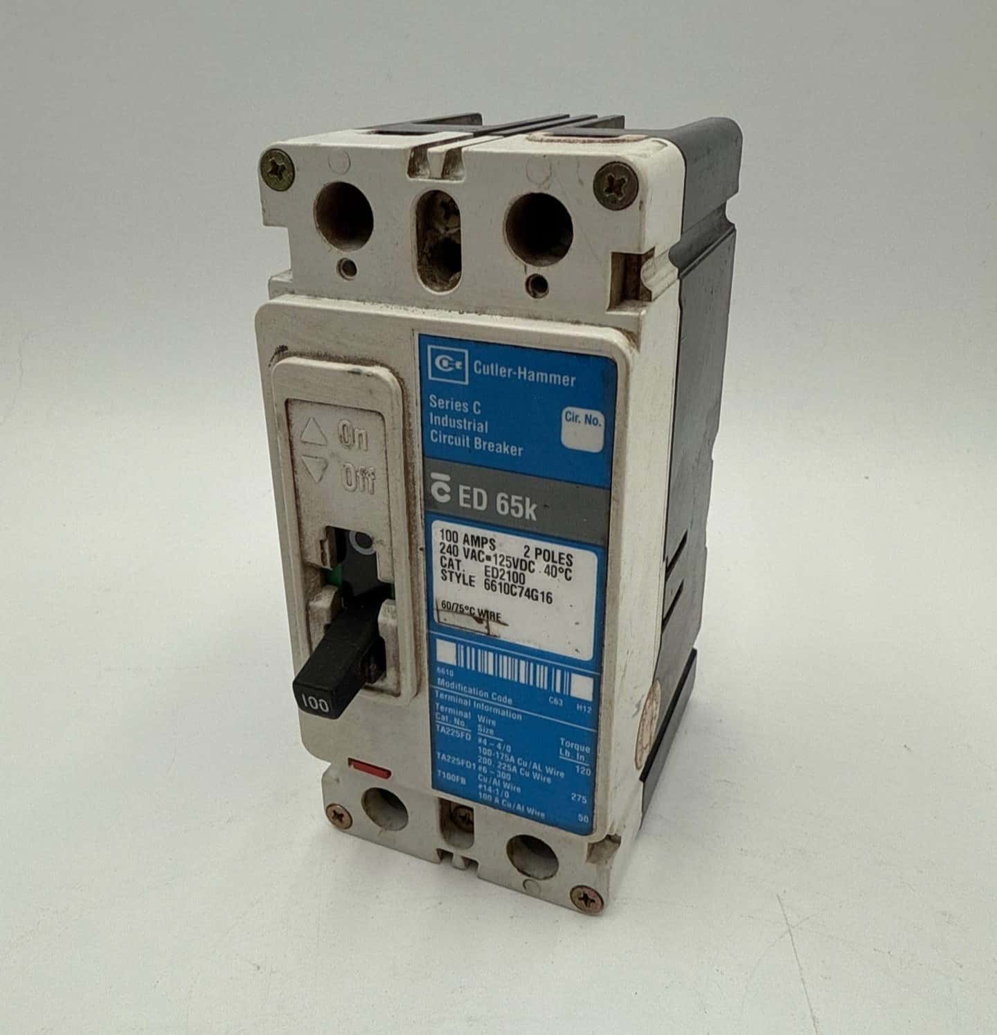 Cutler-Hammer ED2100 Circuit Breaker — image 1 of 8