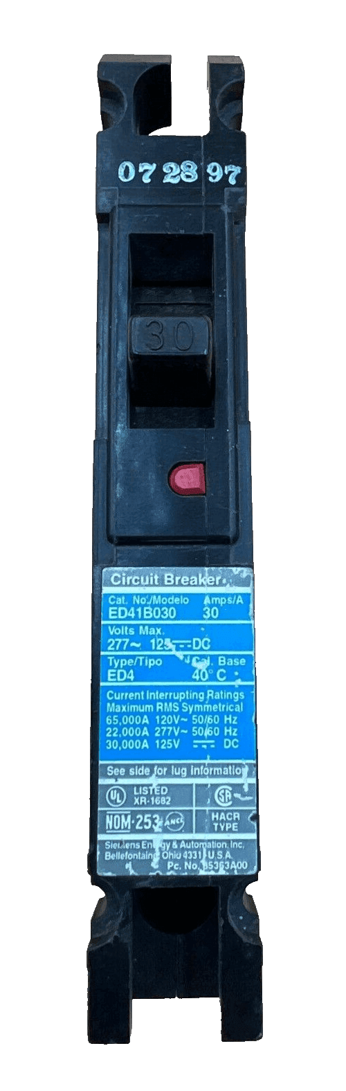 Siemens ED41B030 Circuit Breaker — image 1 of 6