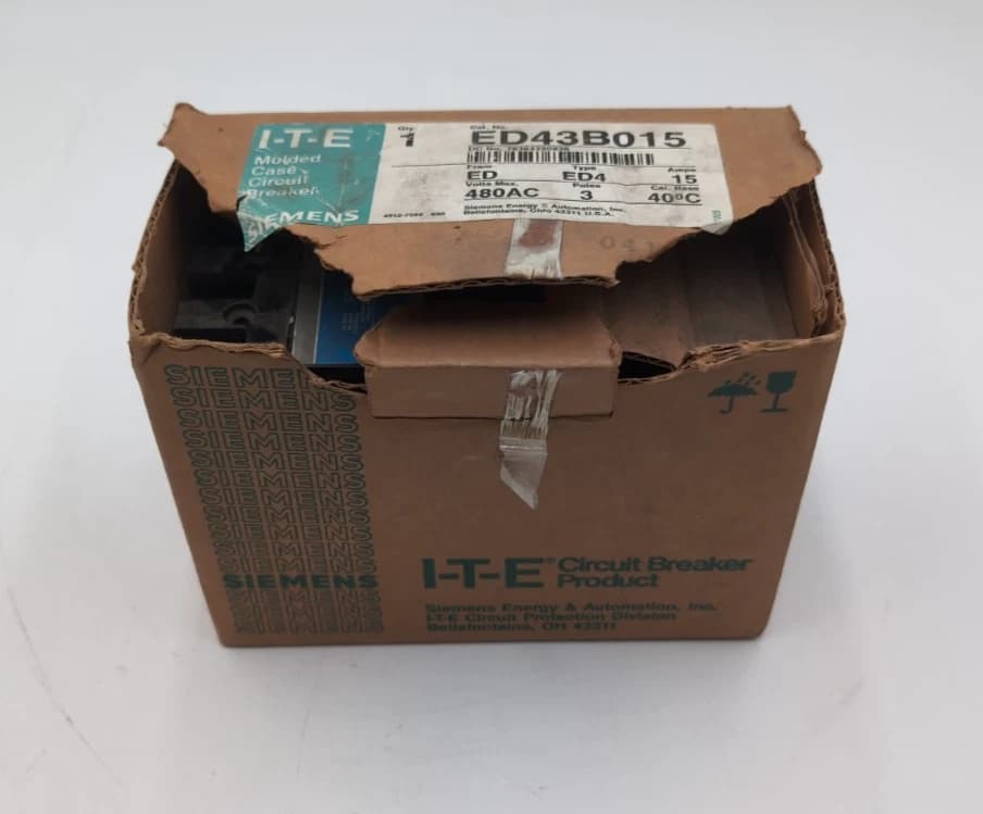 Siemens Circuit Breaker 15A 3P 480V ED4 15 Amp 3 Pole 480 Volt NEW – image 1