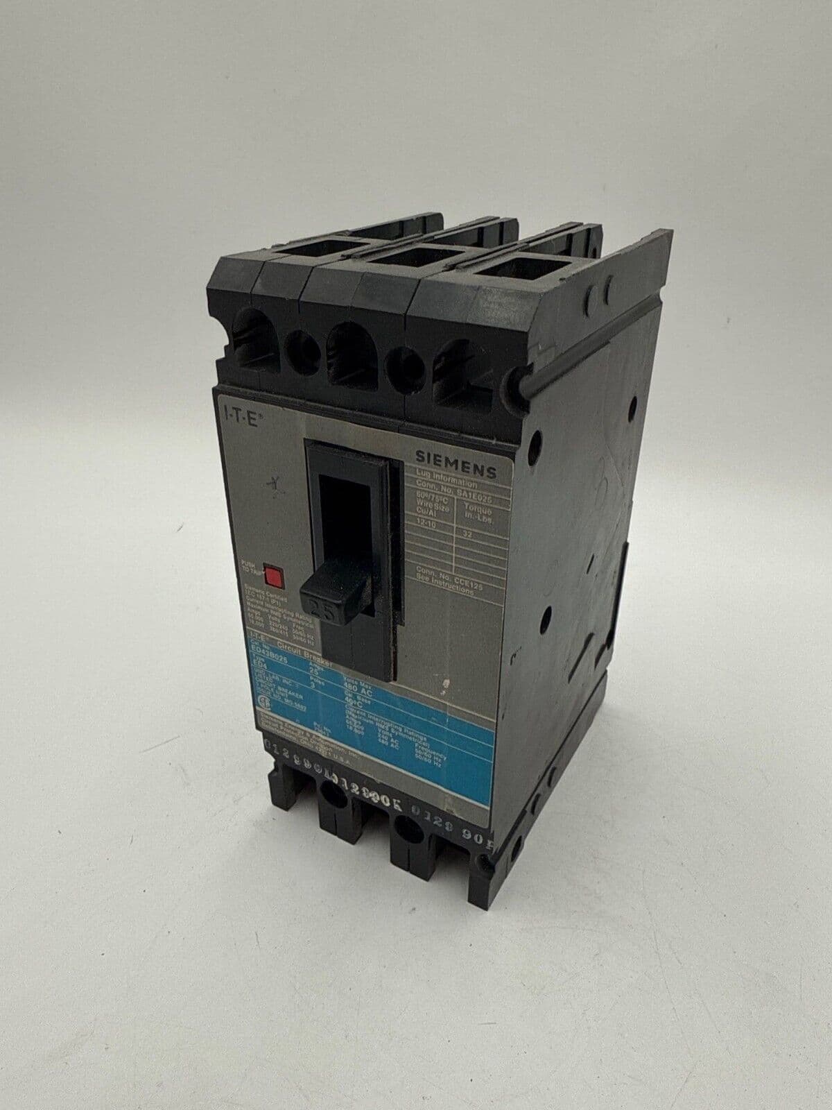 Siemens ED43B025 Circuit Breaker — image 1 of 8