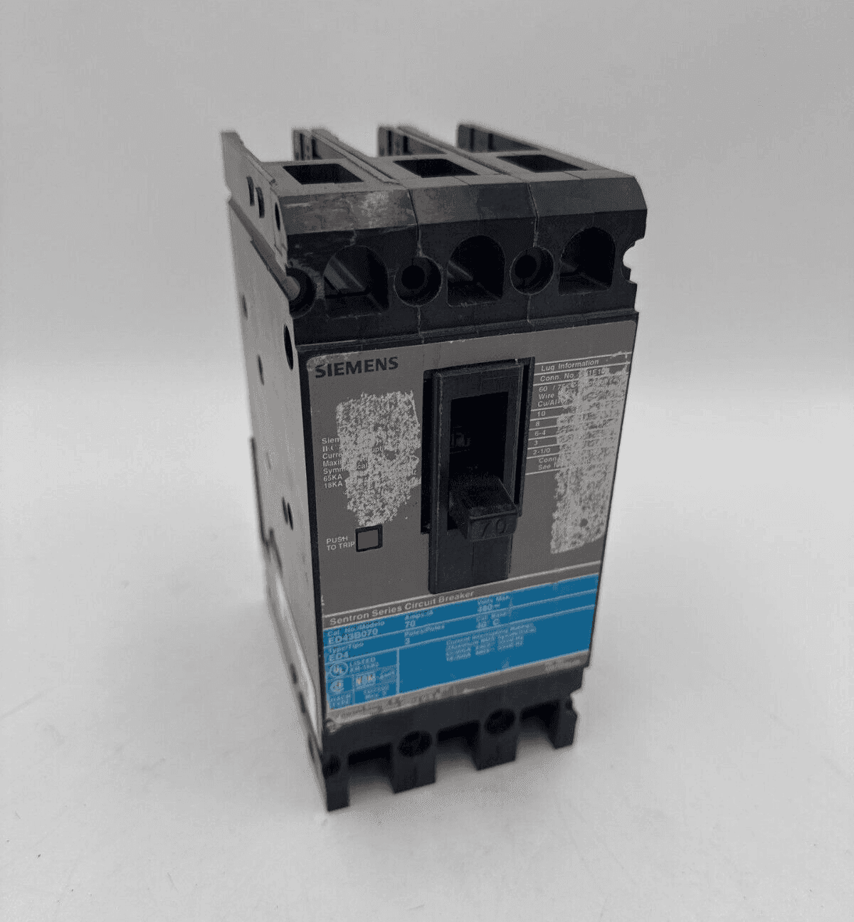 Siemens ED43B070 Circuit Breaker — image 1 of 7