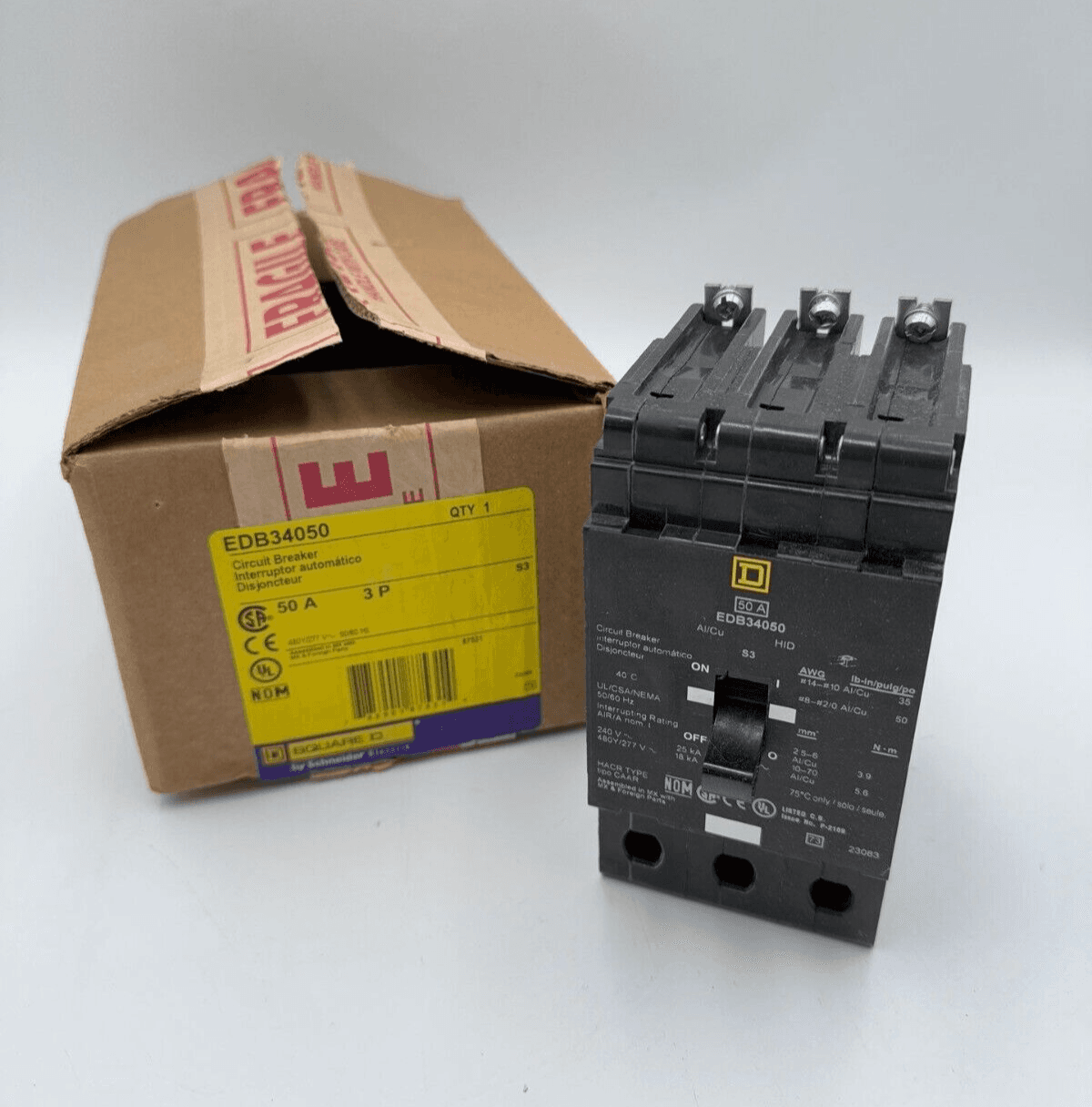 Square D EDB Circuit Breaker — image 1 of 8