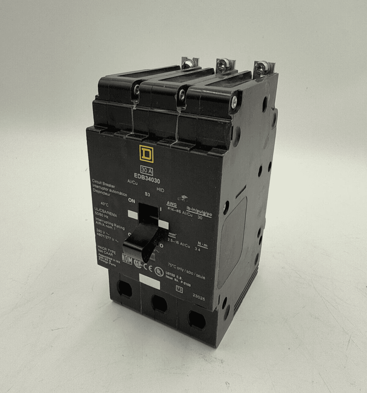 Square D EDB34030 Circuit Breaker — image 1 of 8